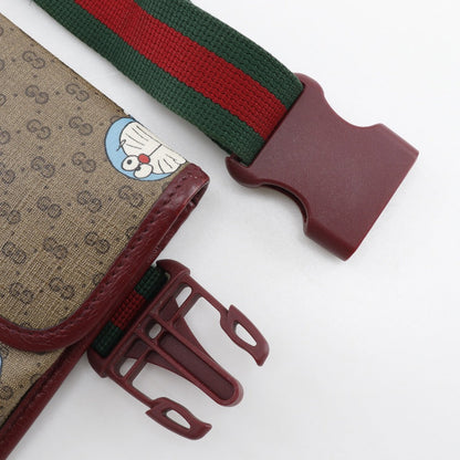 Gucci Doraemon, Brown, Canvas, shoulder