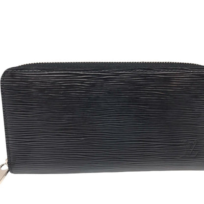 Louis Vuitton Portefeuille zippy, Black, Leather, wallet