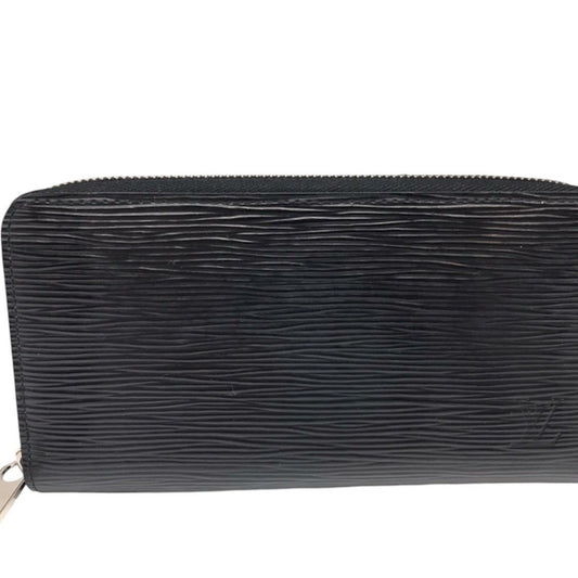 Louis Vuitton Portefeuille zippy, Black, Leather, wallet