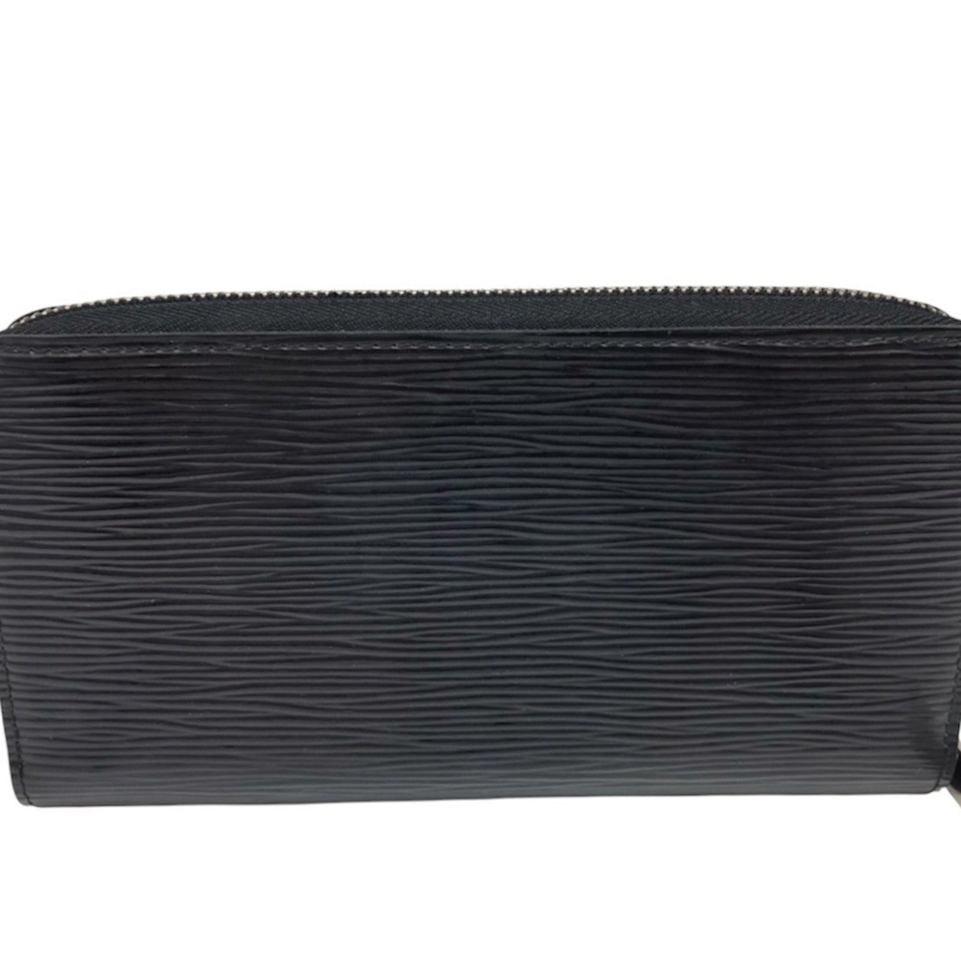 Louis Vuitton Portefeuille zippy, Black, Leather, wallet