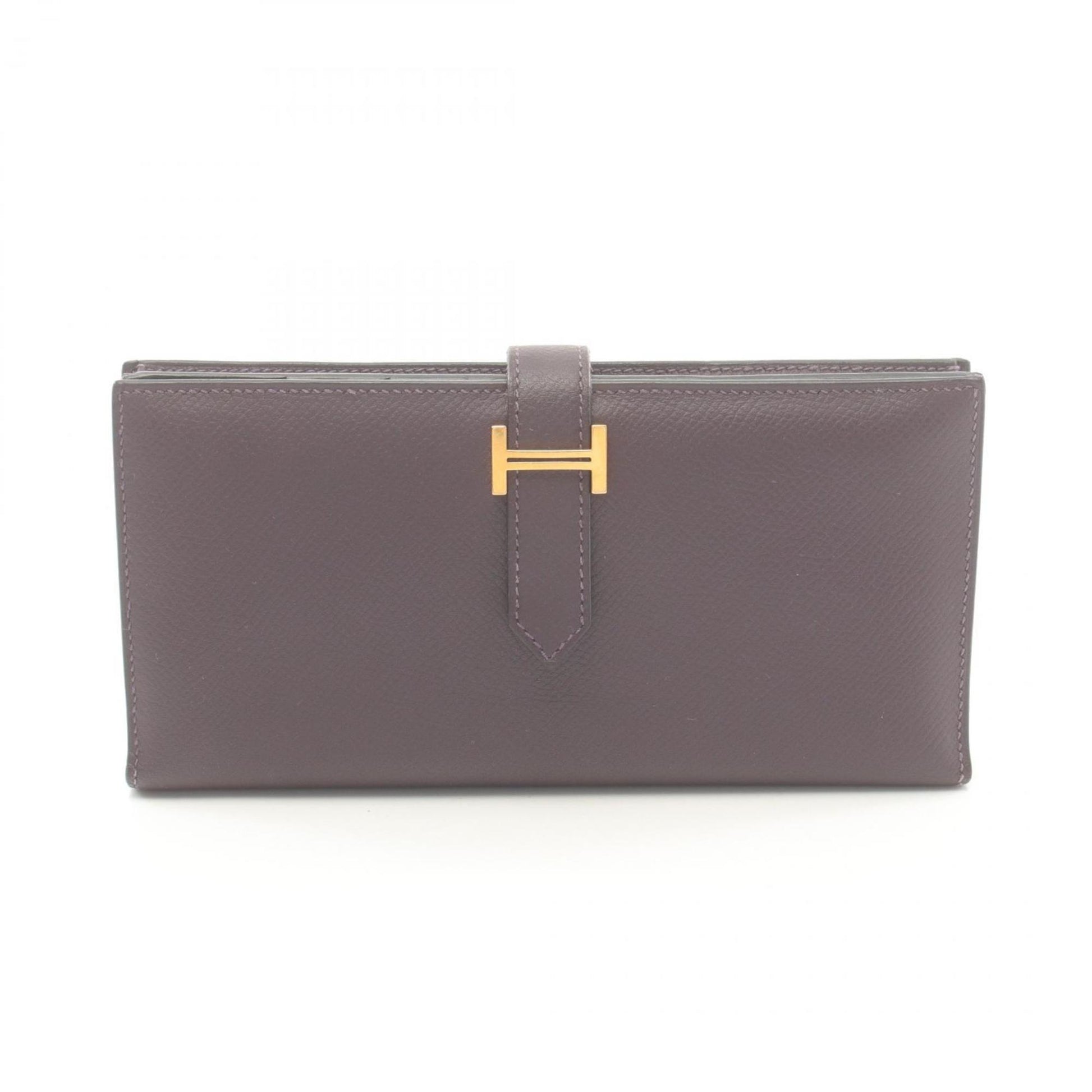 Hermès, Purple, Leather, wallet