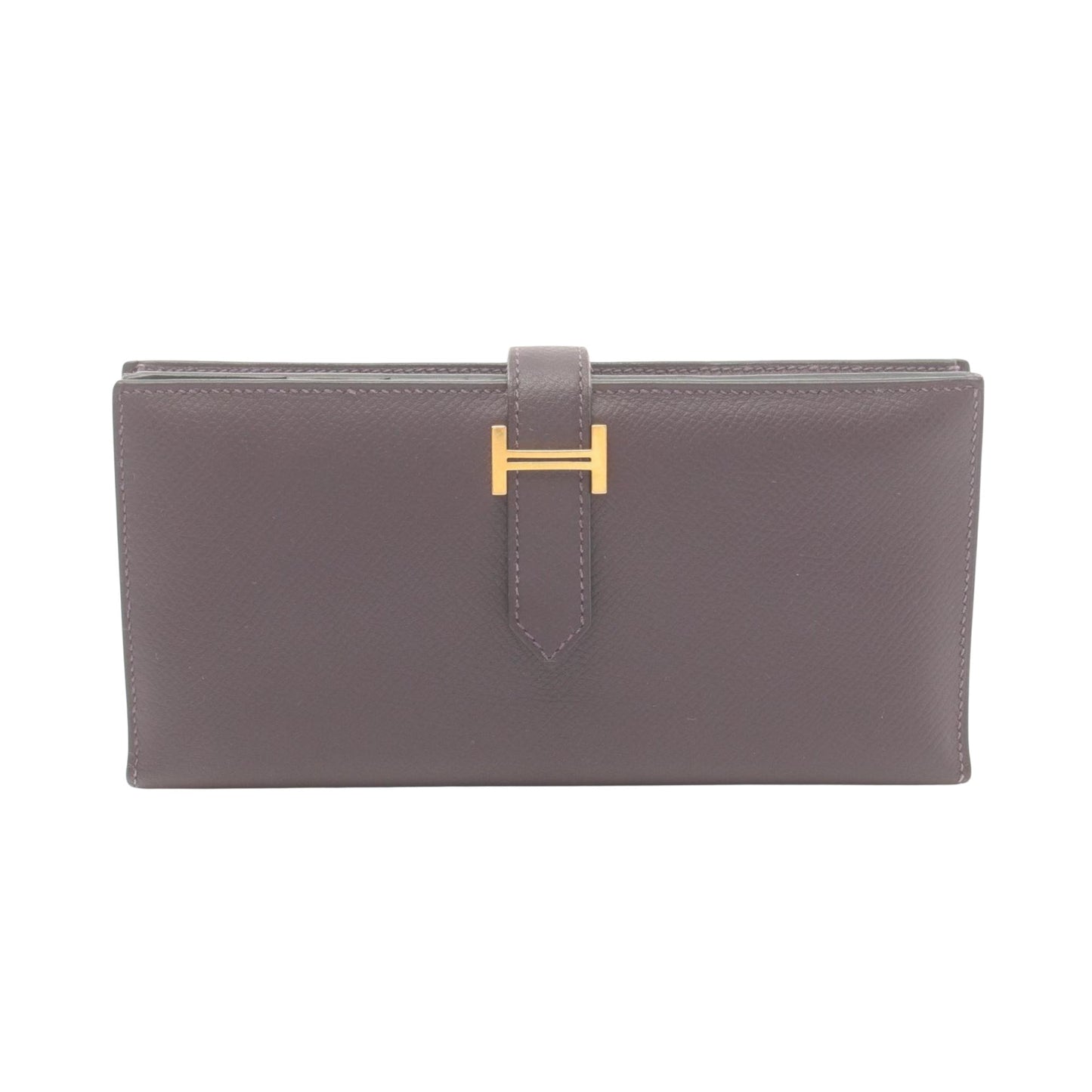 Hermès, Purple, Leather, wallet