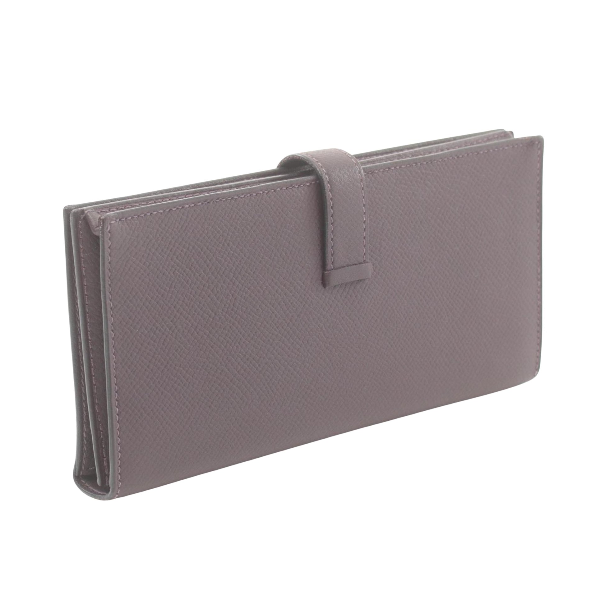 Hermès, Purple, Leather, wallet