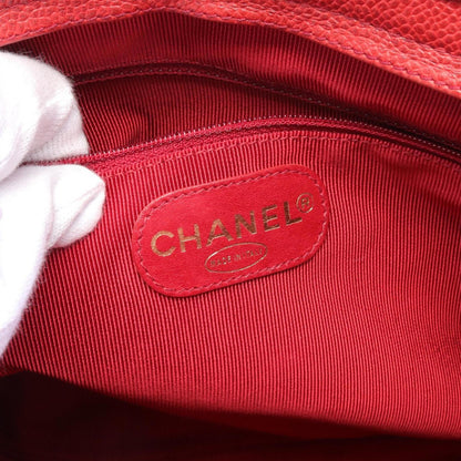 Chanel Triple coco, Red, Leather, shoulder