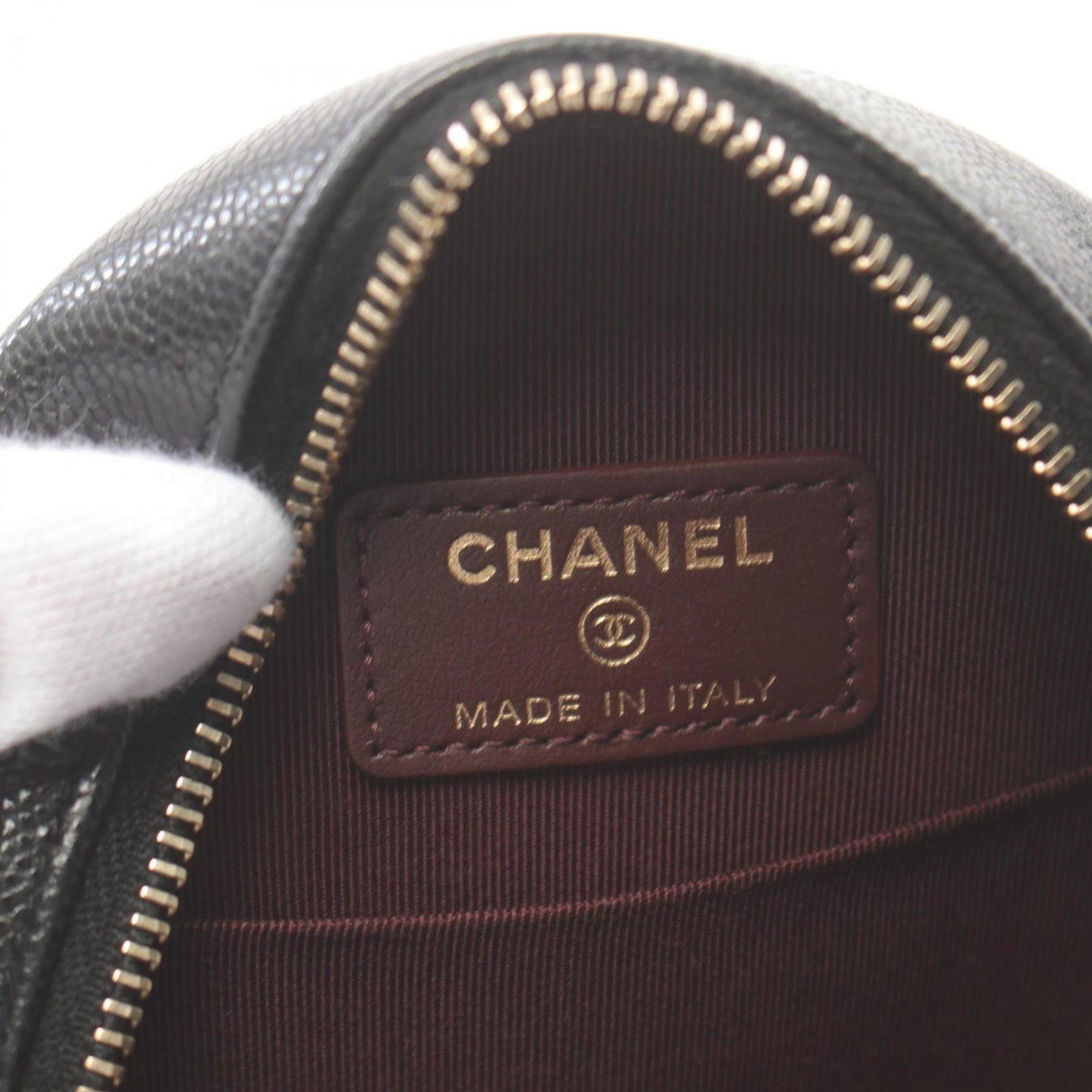 Chanel Coco Mark, Black, Leather, shoulder