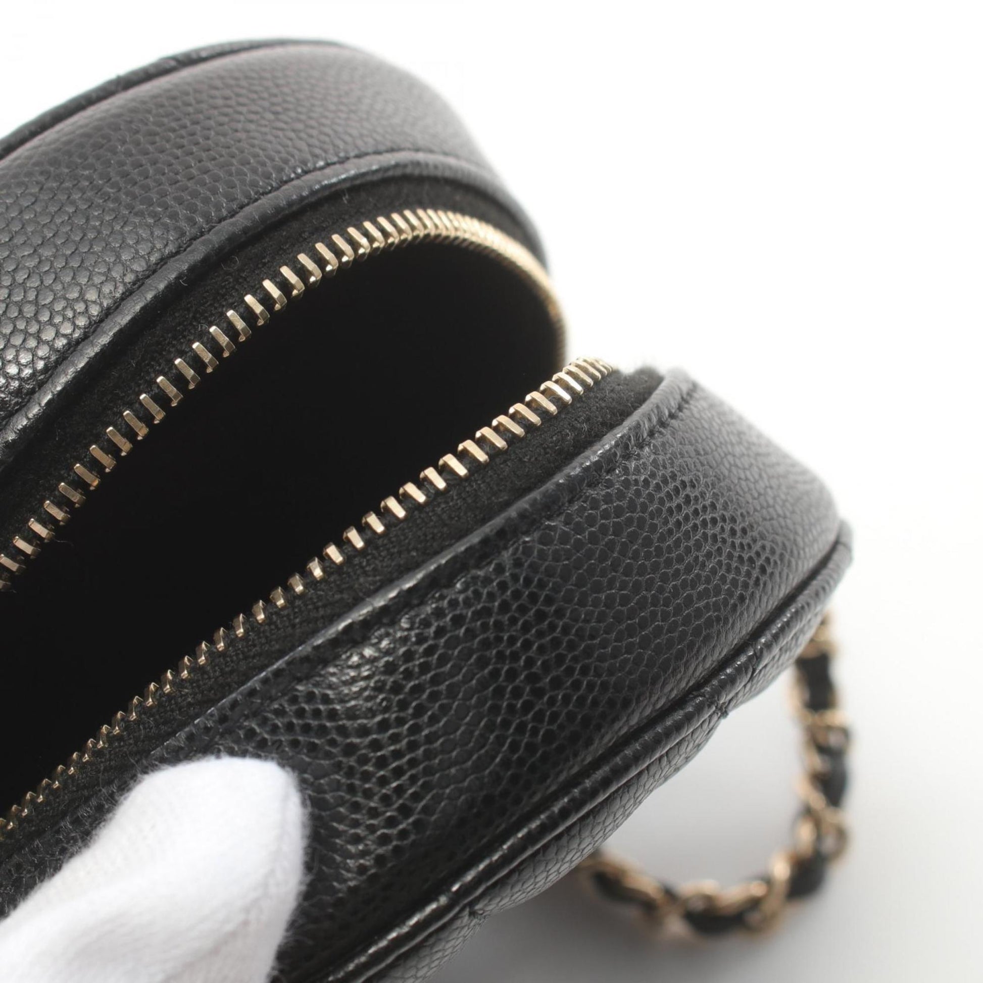 Chanel Coco Mark, Black, Leather, shoulder