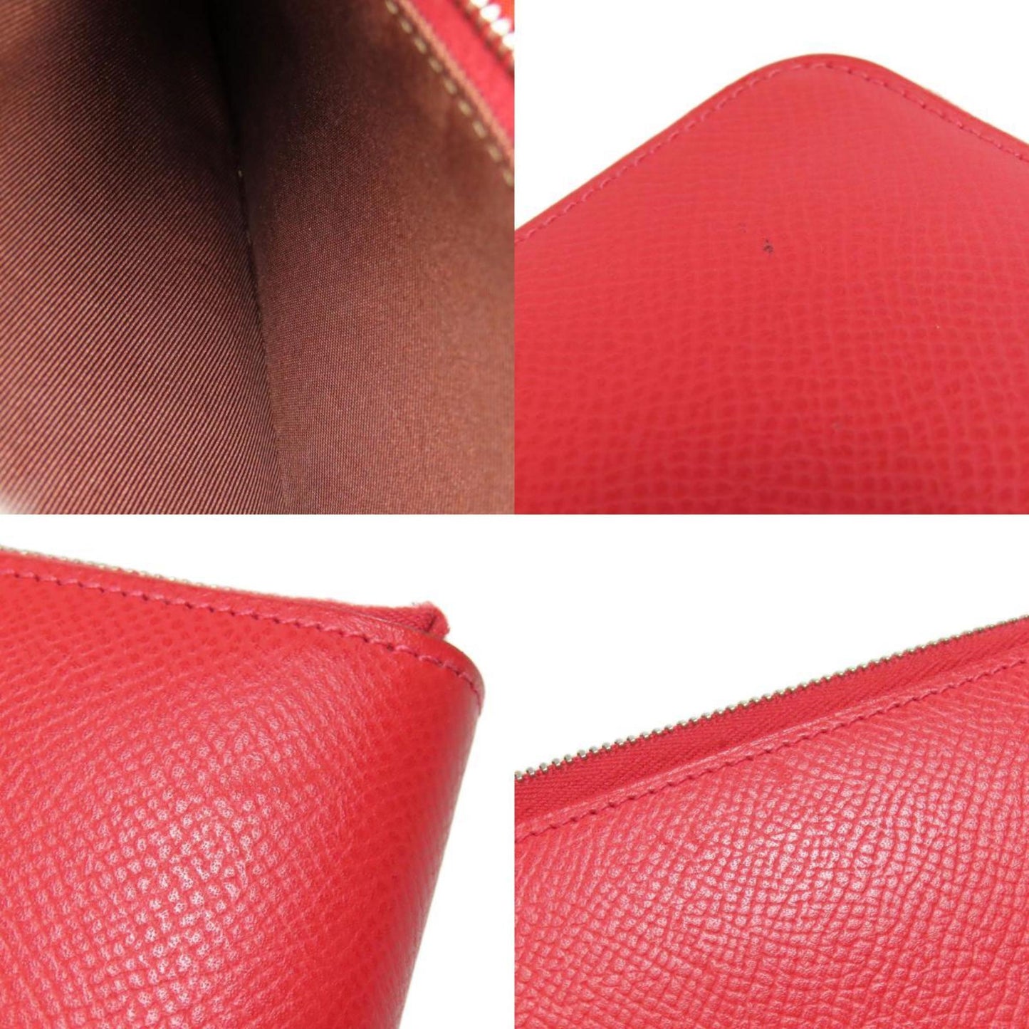 Hermès Silk'In, Red, Leather, wallet