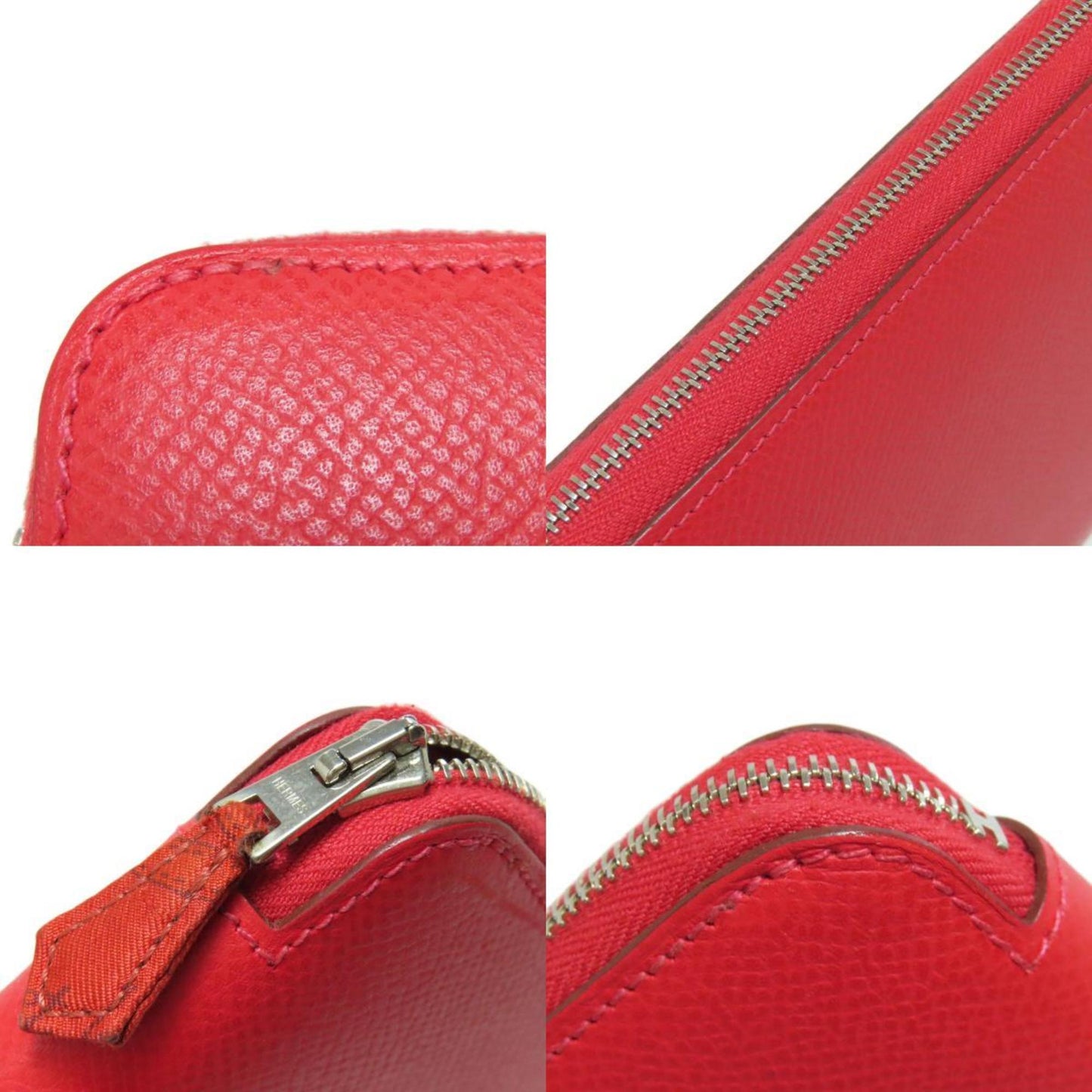 Hermès Silk'In, Red, Leather, wallet