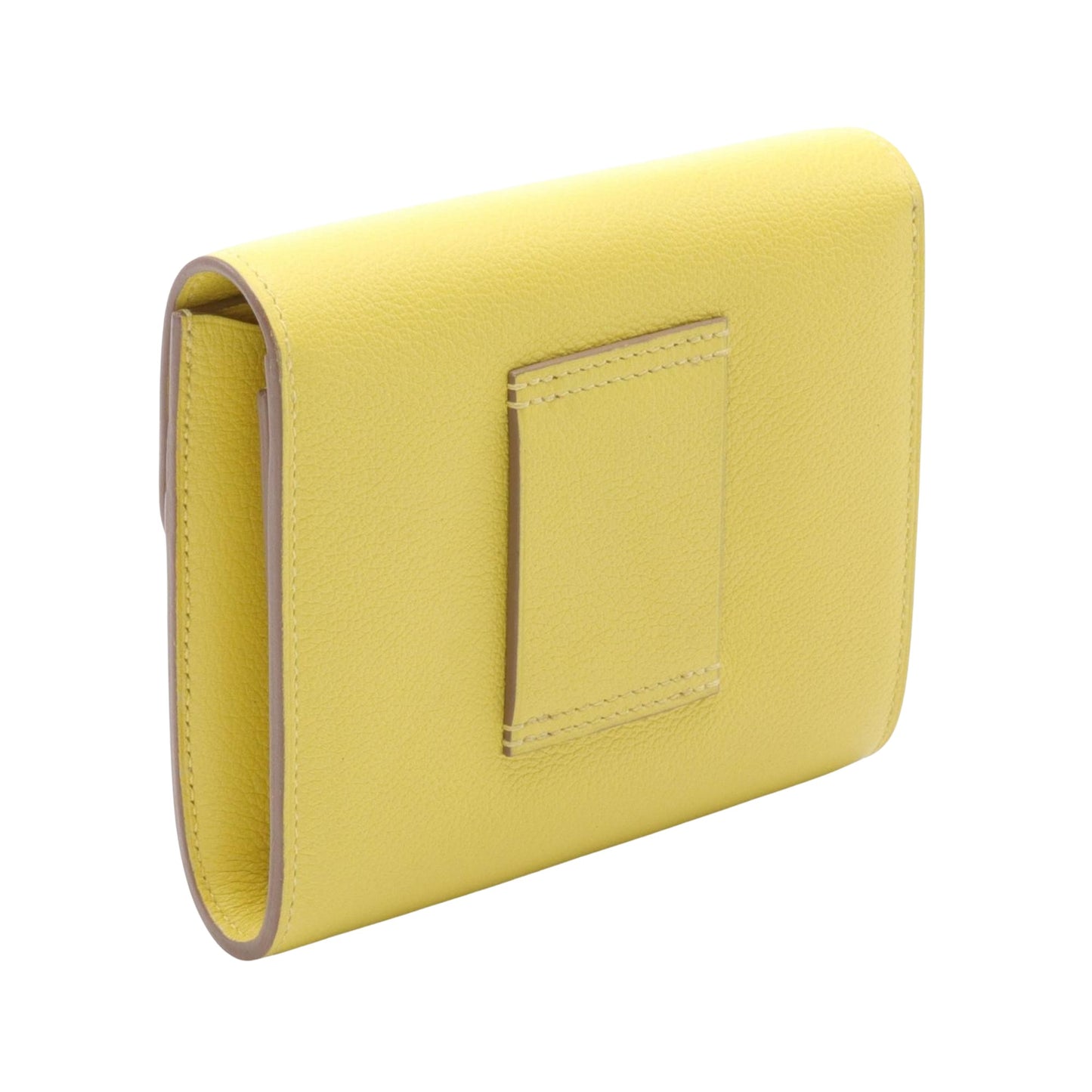 Hermès Constance, Yellow, Leather, wallet