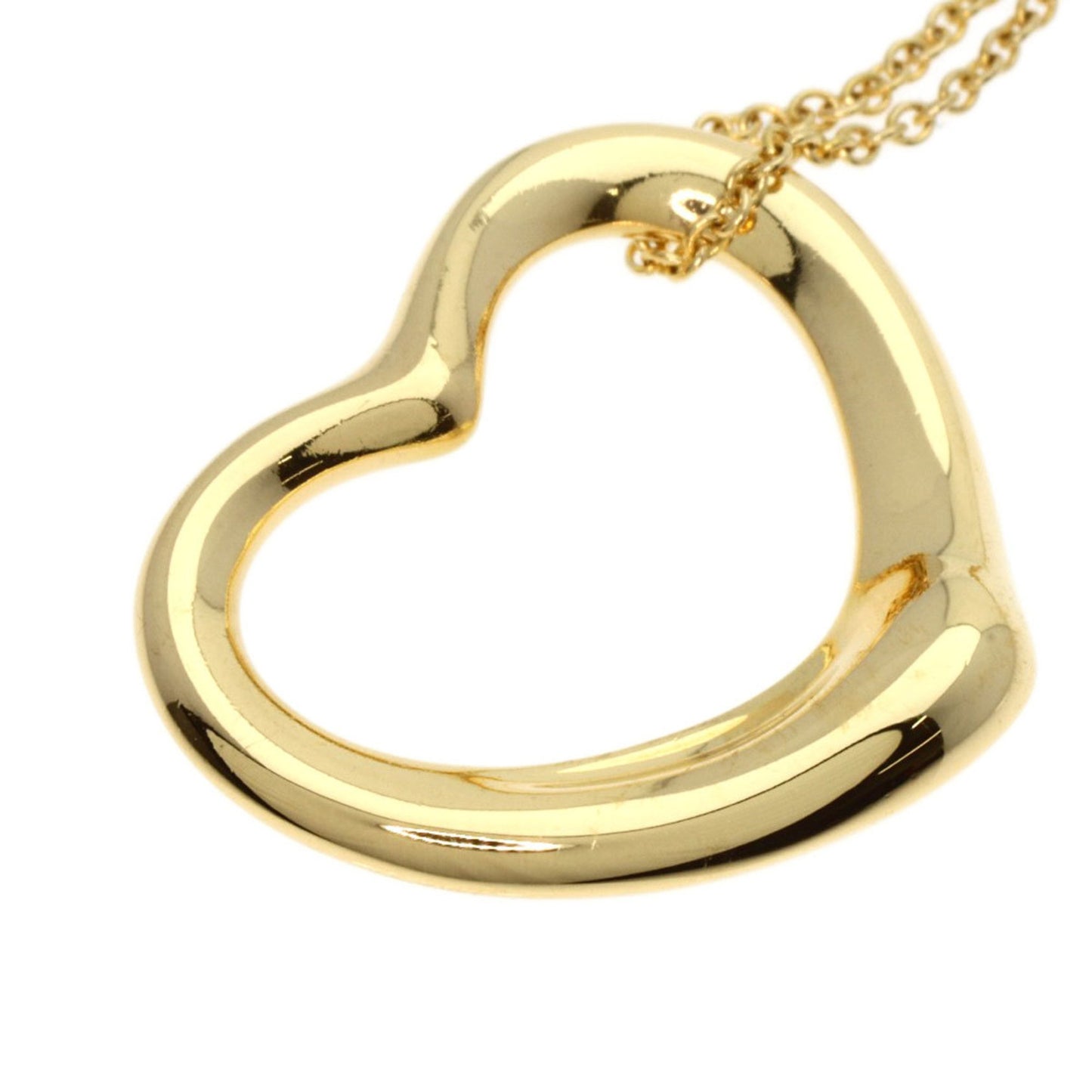 Tiffany & Co Open Heart, Gold, Yellow Gold, necklace