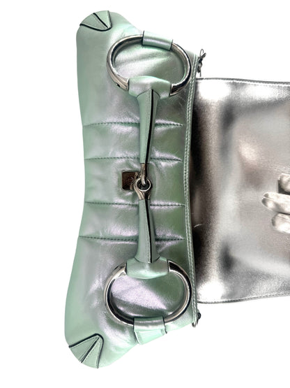 Gucci Horsebit, Metallic, Leather, shoulder