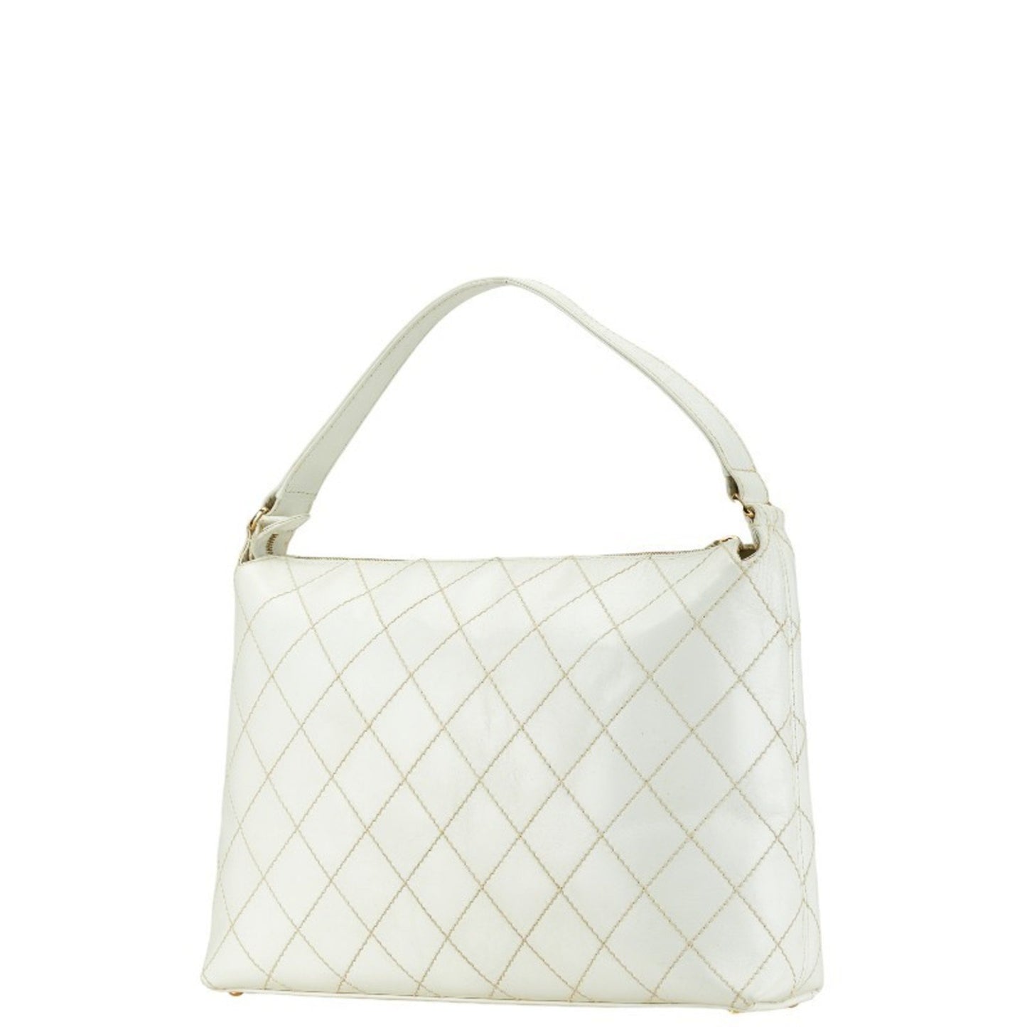 Chanel Wild stitch, White, Leather, handbag