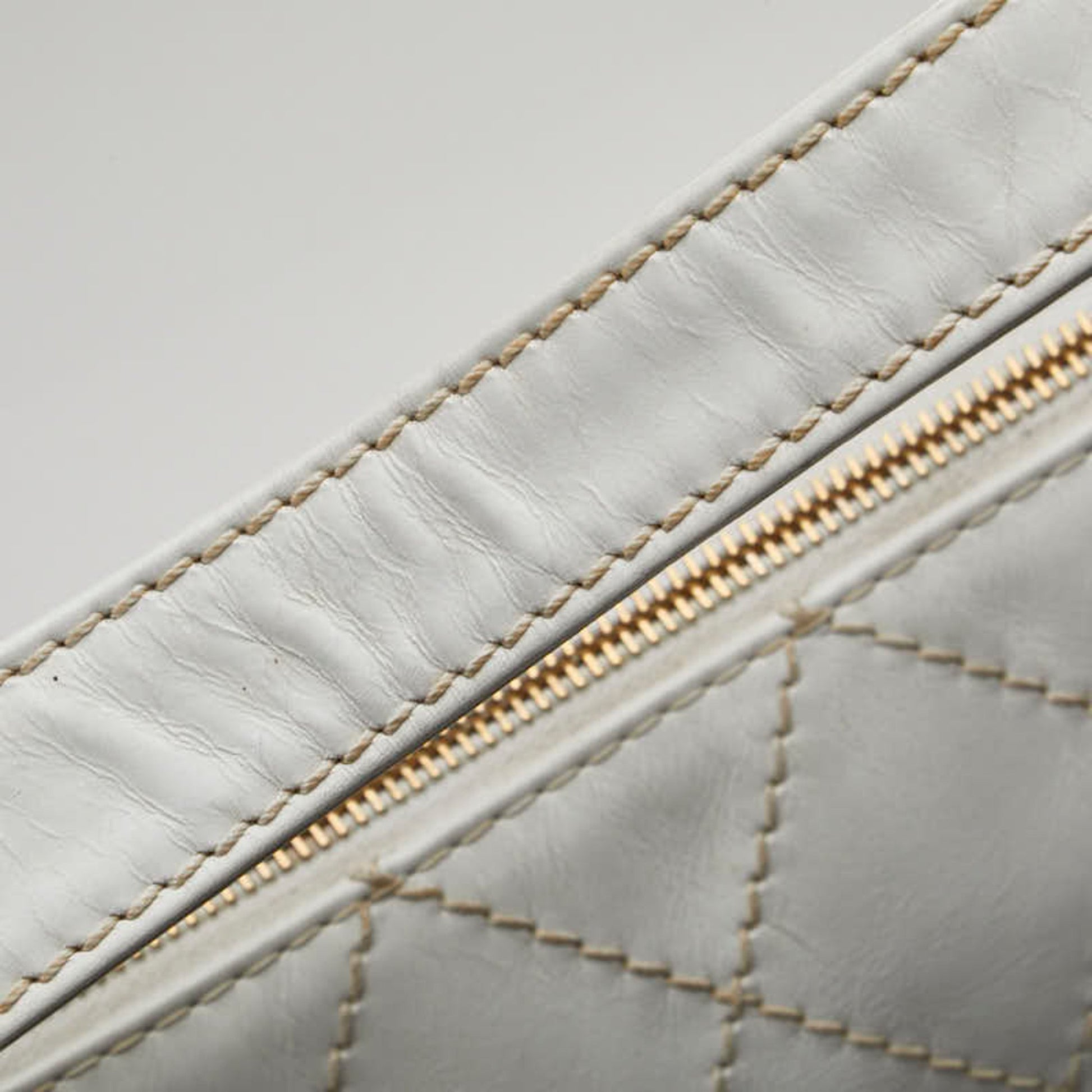 Chanel Wild stitch, White, Leather, handbag