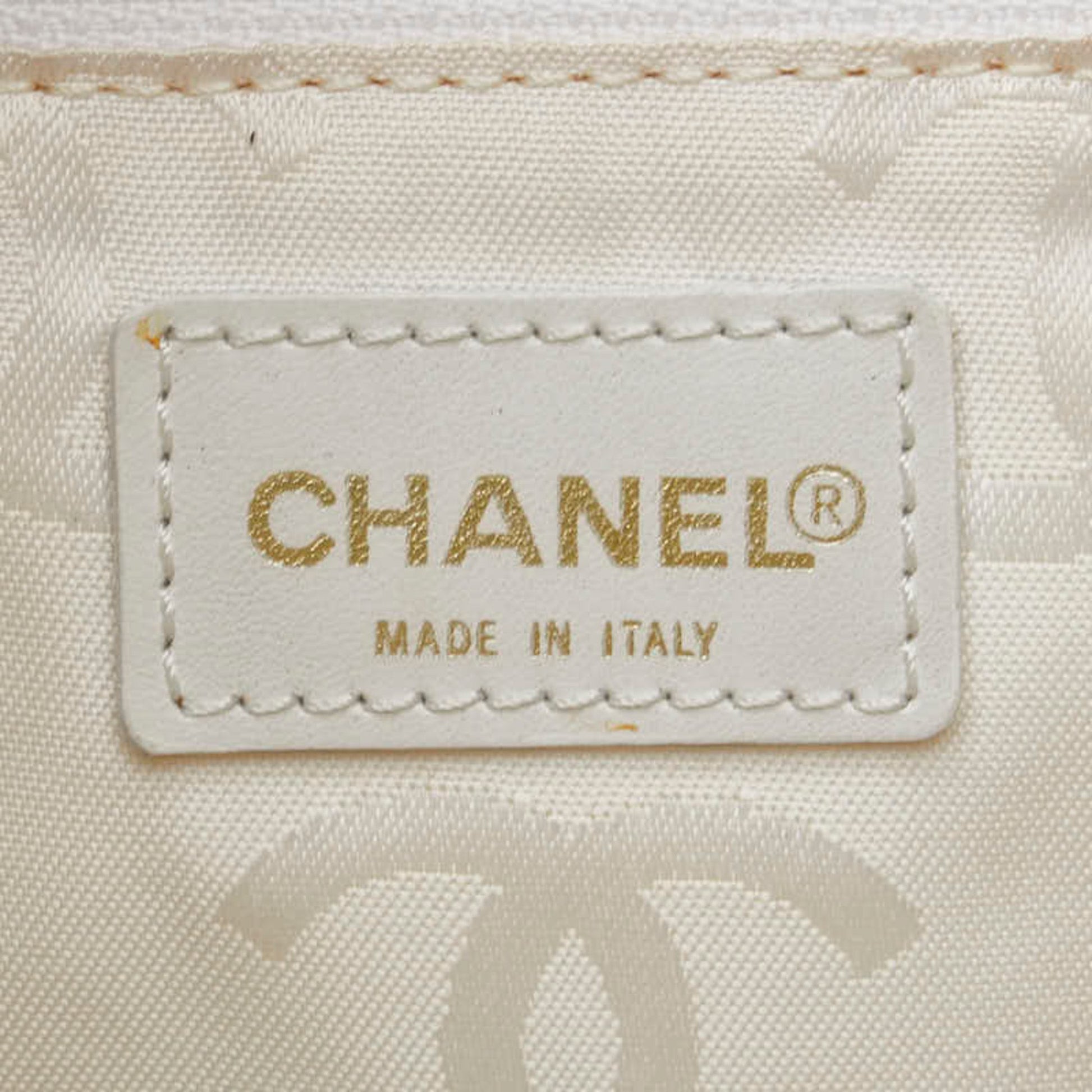 Chanel Wild stitch, White, Leather, handbag