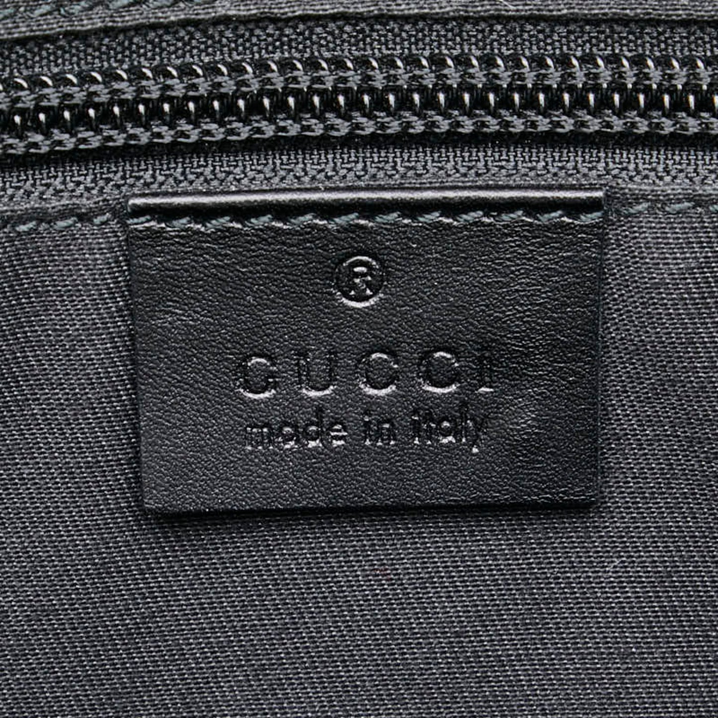 Gucci Guccissima, Black, Leather, shoulder