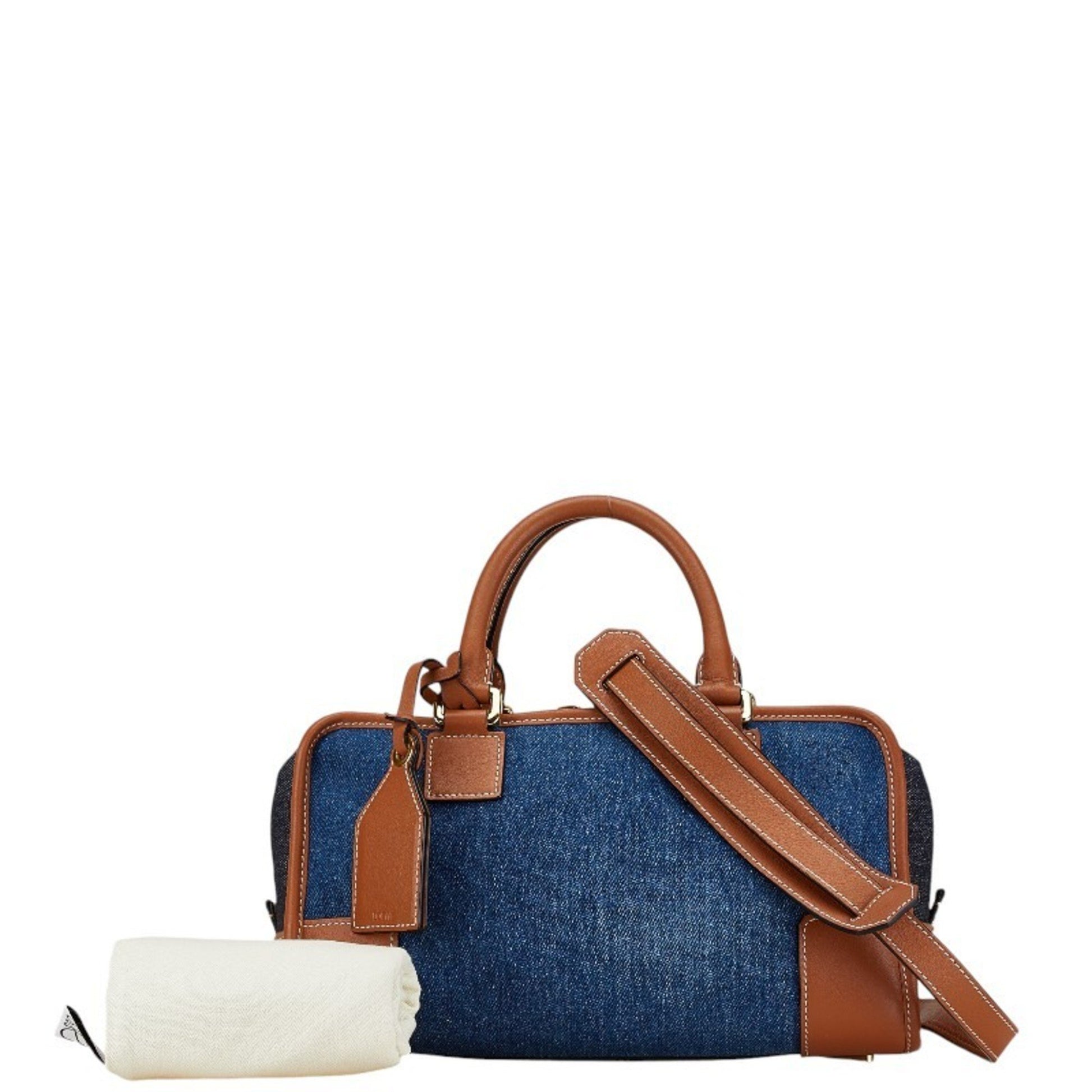 Loewe Amazona, Blue, Denim - Jeans, handbag