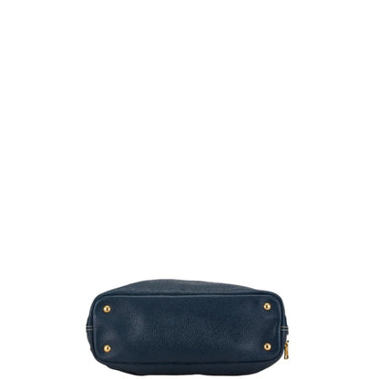 Prada Daino, Navy, Leather, tote