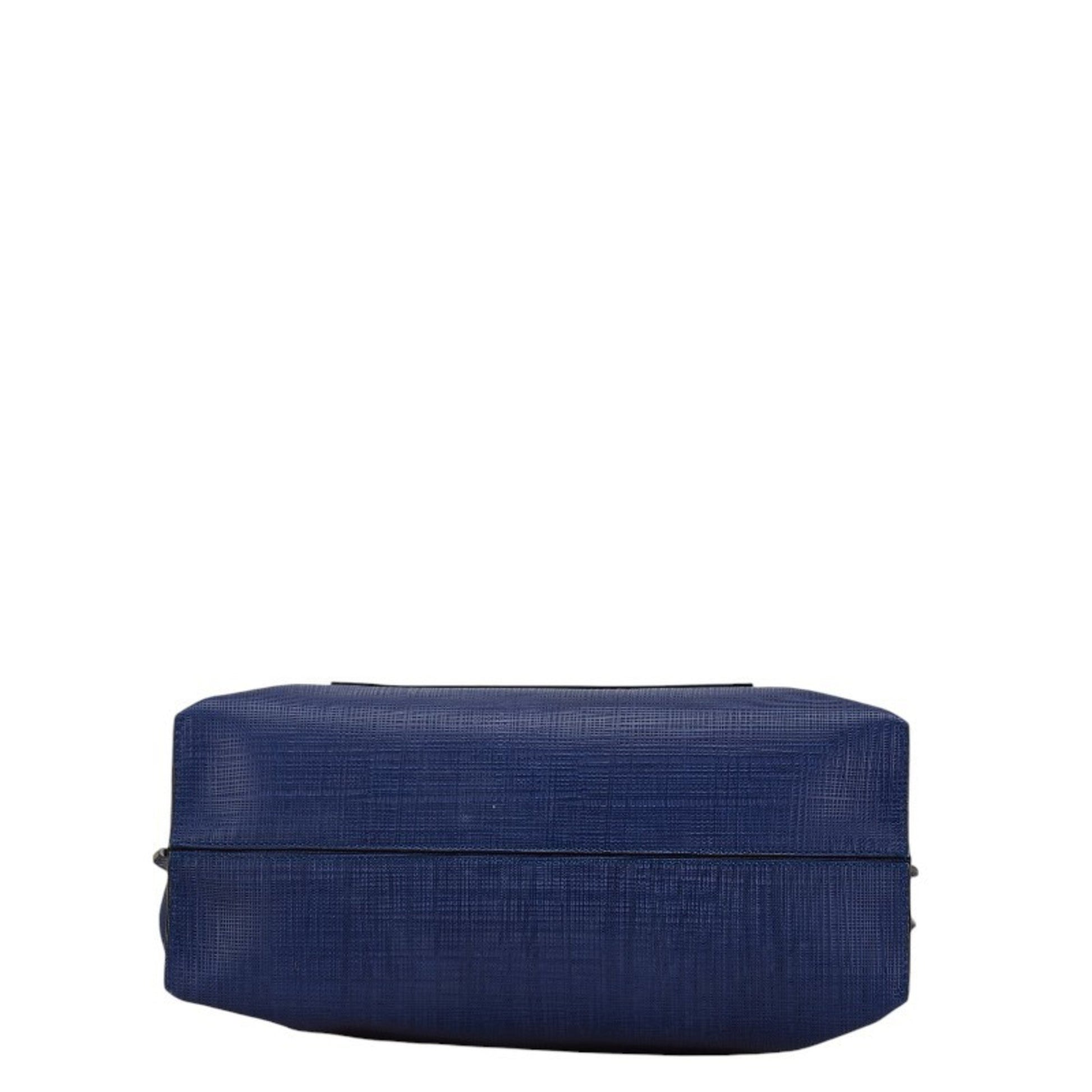 Loewe Anagram, Navy, Leather, tote