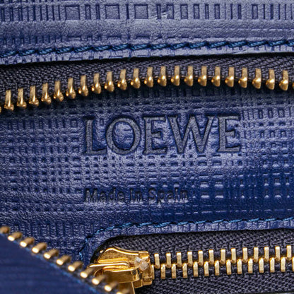 Loewe Anagram, Navy, Leather, tote