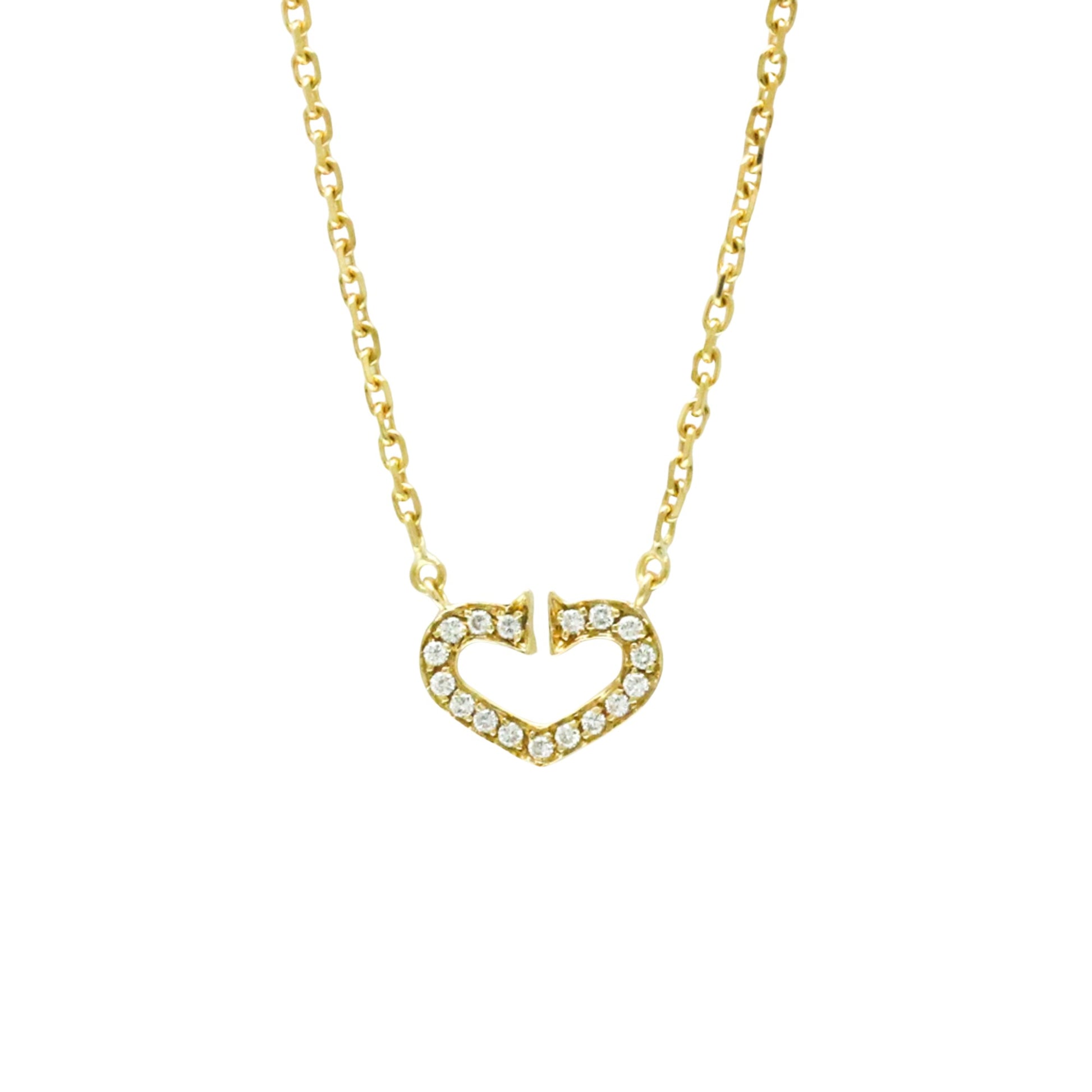 Cartier C heart, Gold, Yellow Gold, necklace