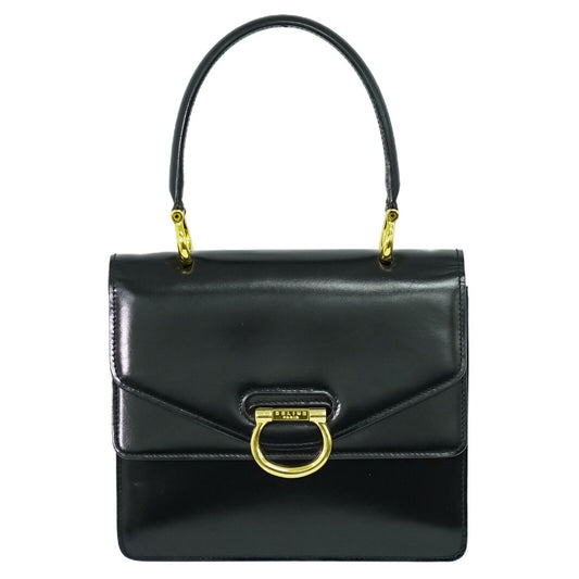 Céline, Black, Leather, handbag