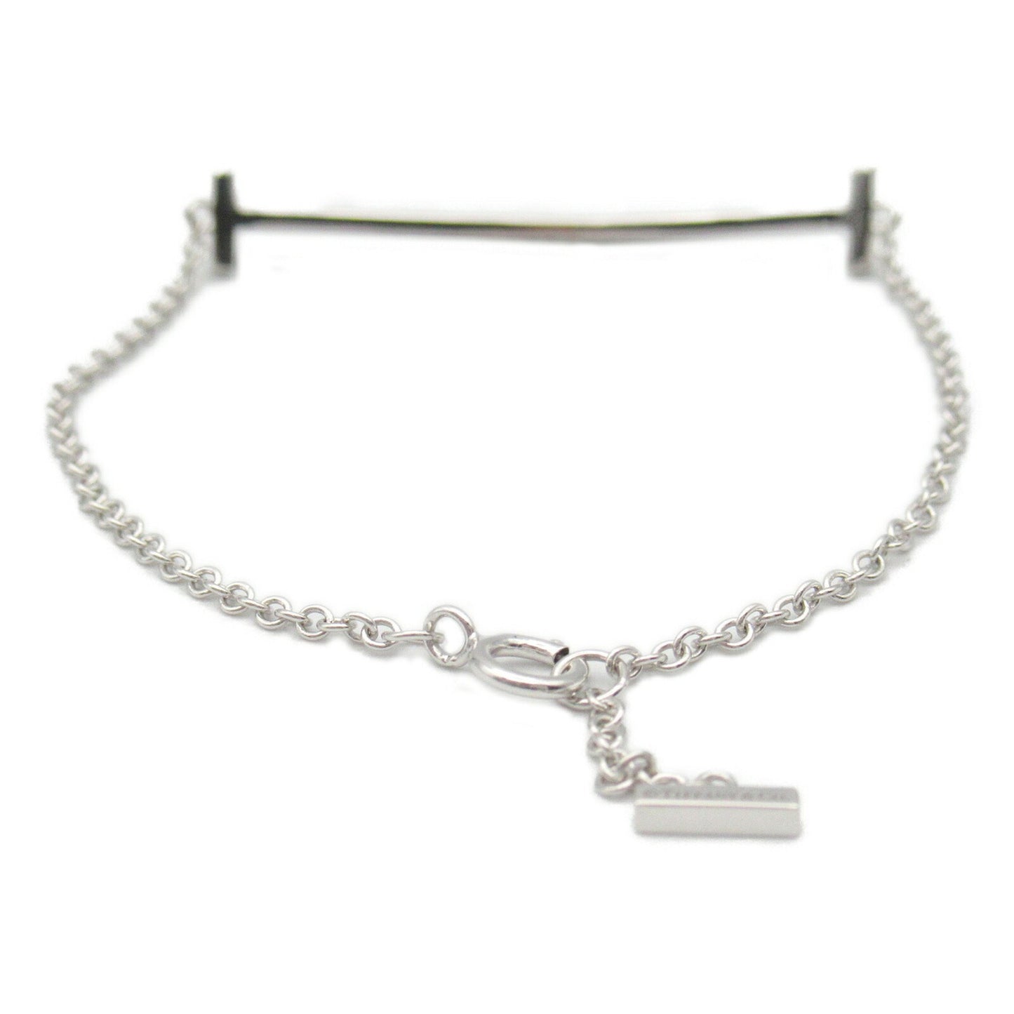 Tiffany & Co T Smile, Silver, White Gold, bracelet