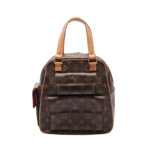 Louis Vuitton Excentri cité, Brown, Canvas, handbag