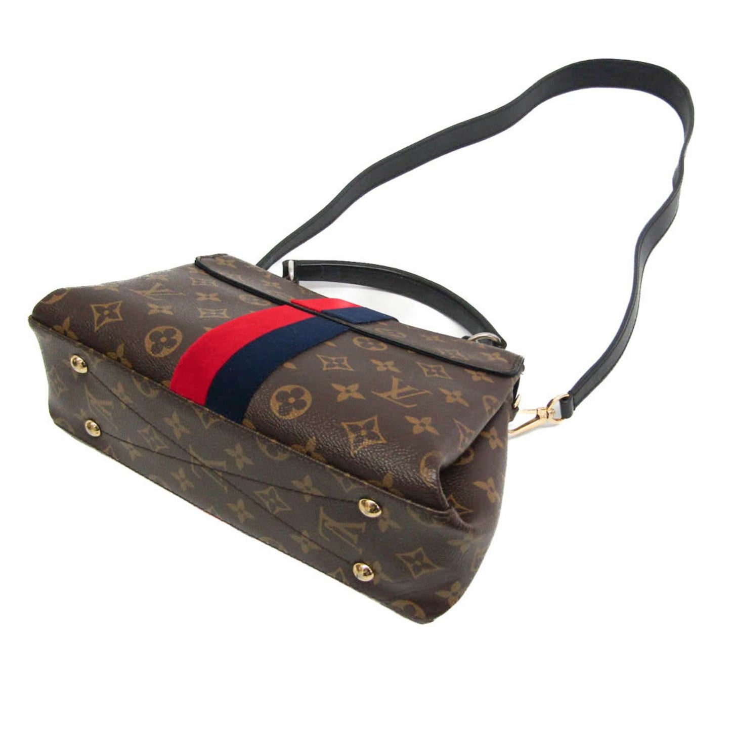 Louis Vuitton Georges, Brown, Canvas, handbag