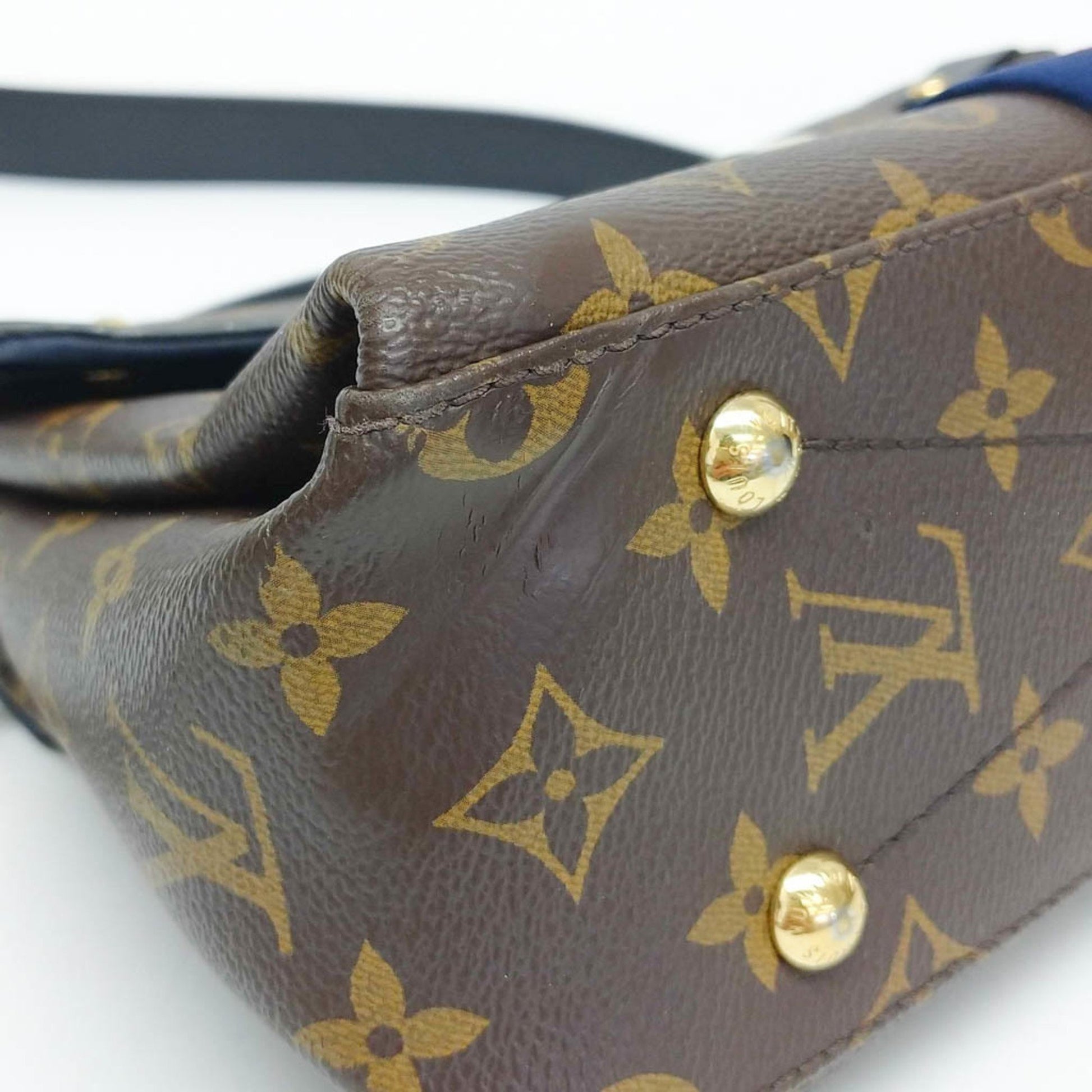 Louis Vuitton Georges, Brown, Canvas, handbag