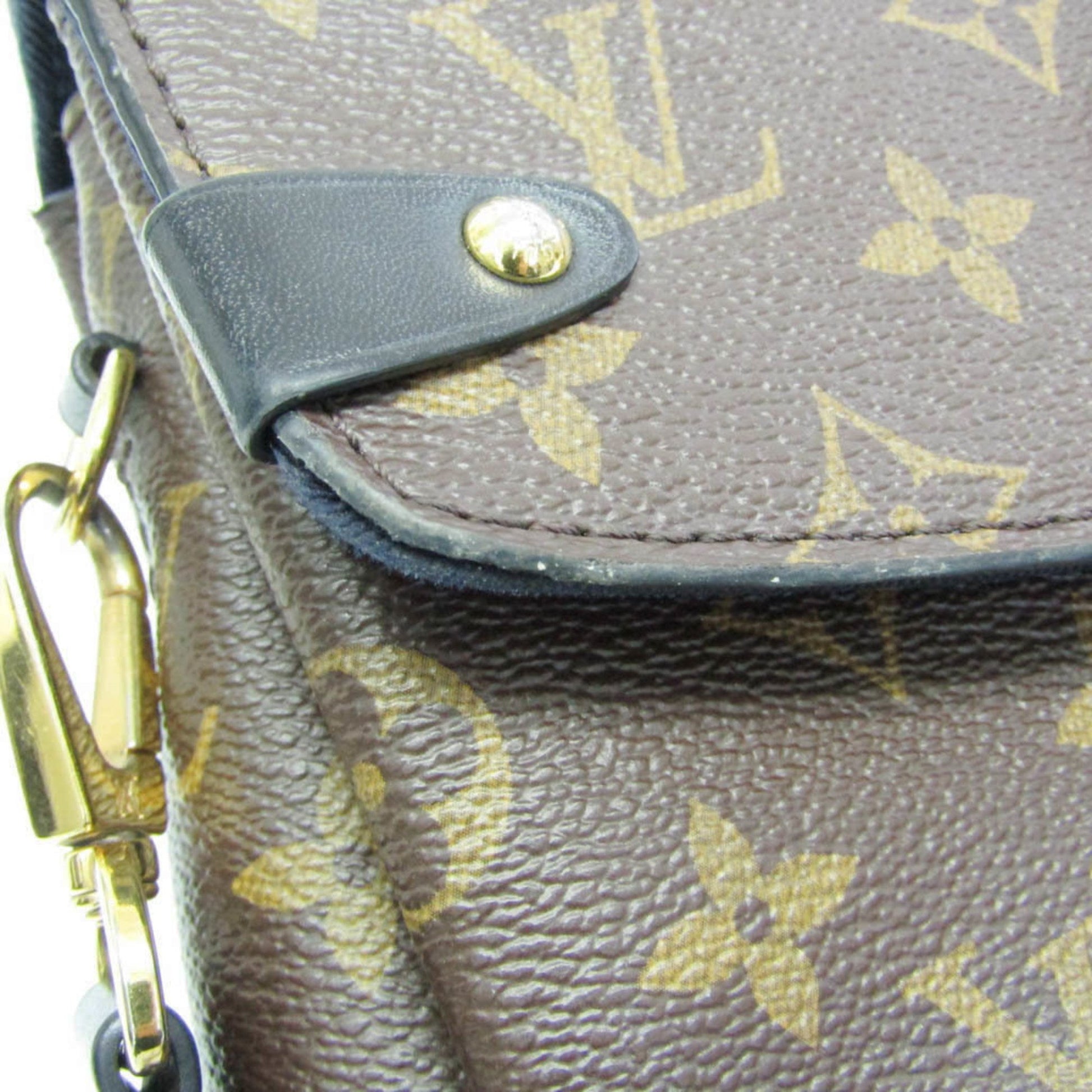 Louis Vuitton Georges, Brown, Canvas, handbag