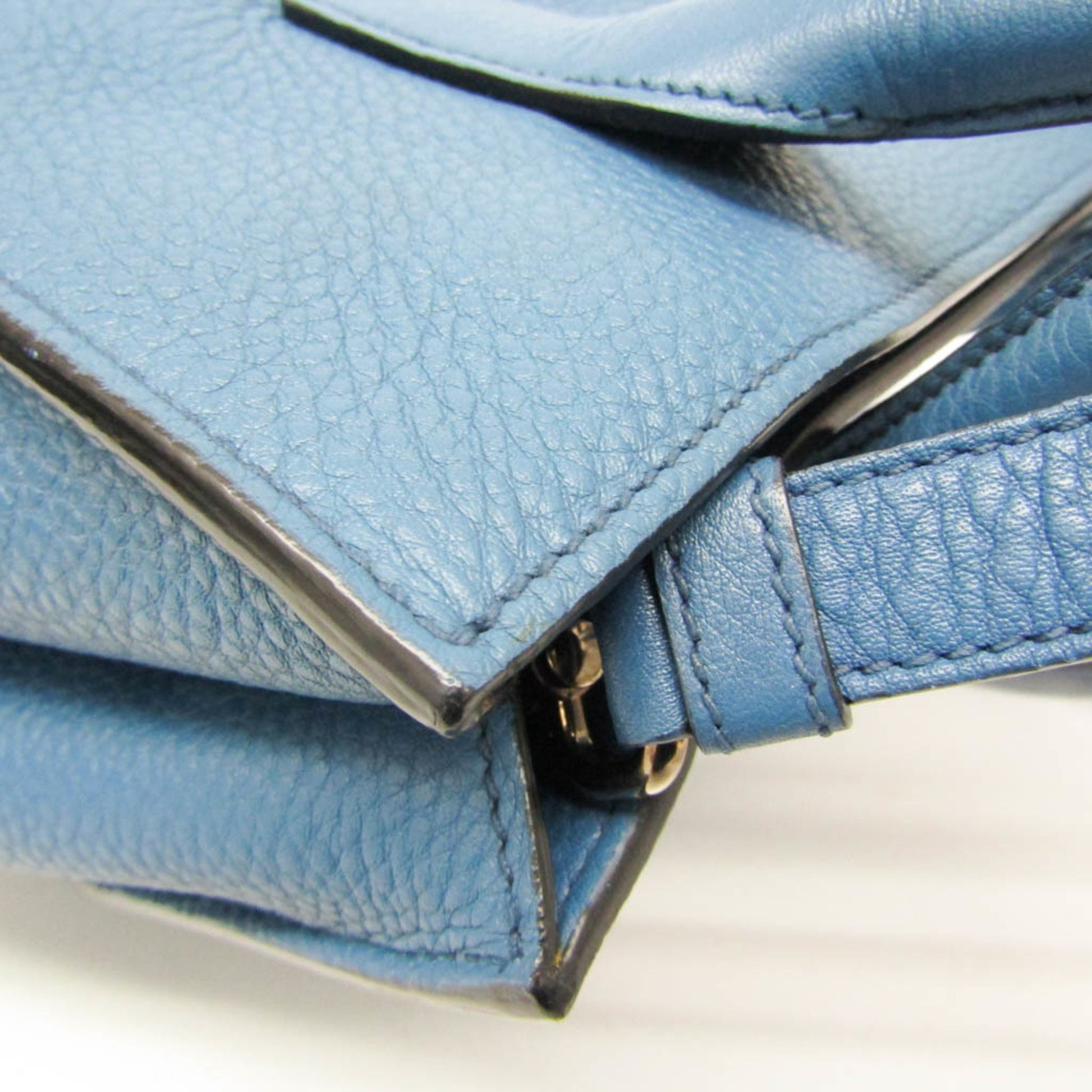 Prada Daino, Blue, Leather, tote