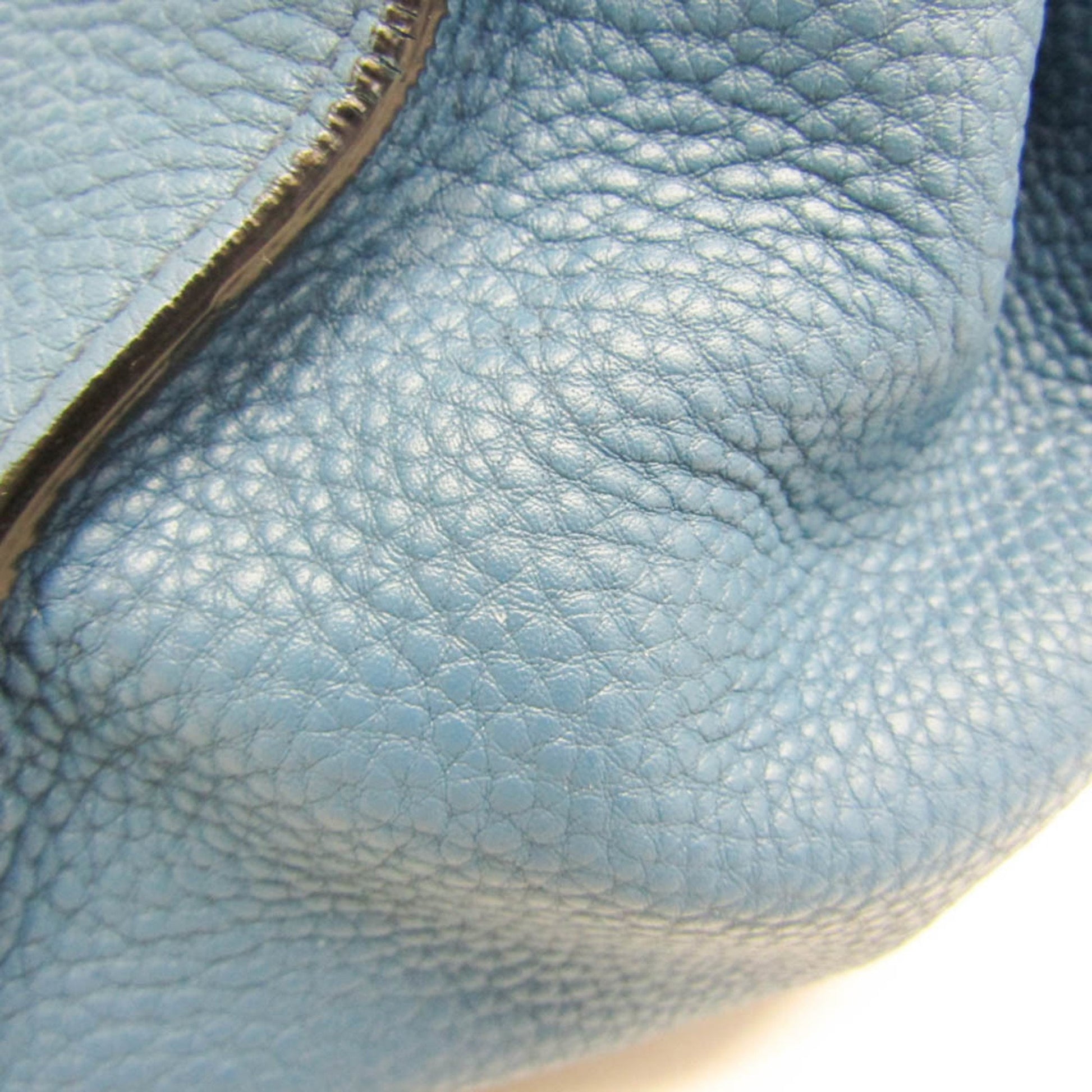 Prada Daino, Blue, Leather, tote