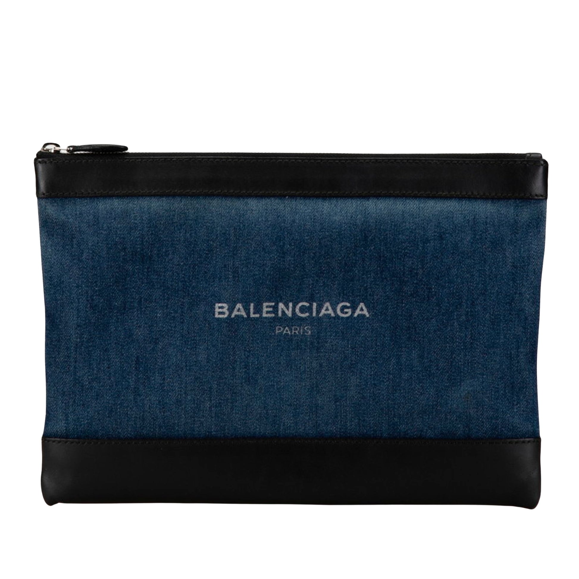 Balenciaga, Black, Denim - Jeans, clutch