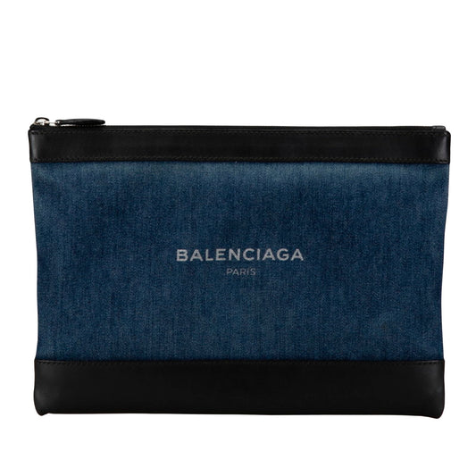 Balenciaga, Black, Denim - Jeans, clutch