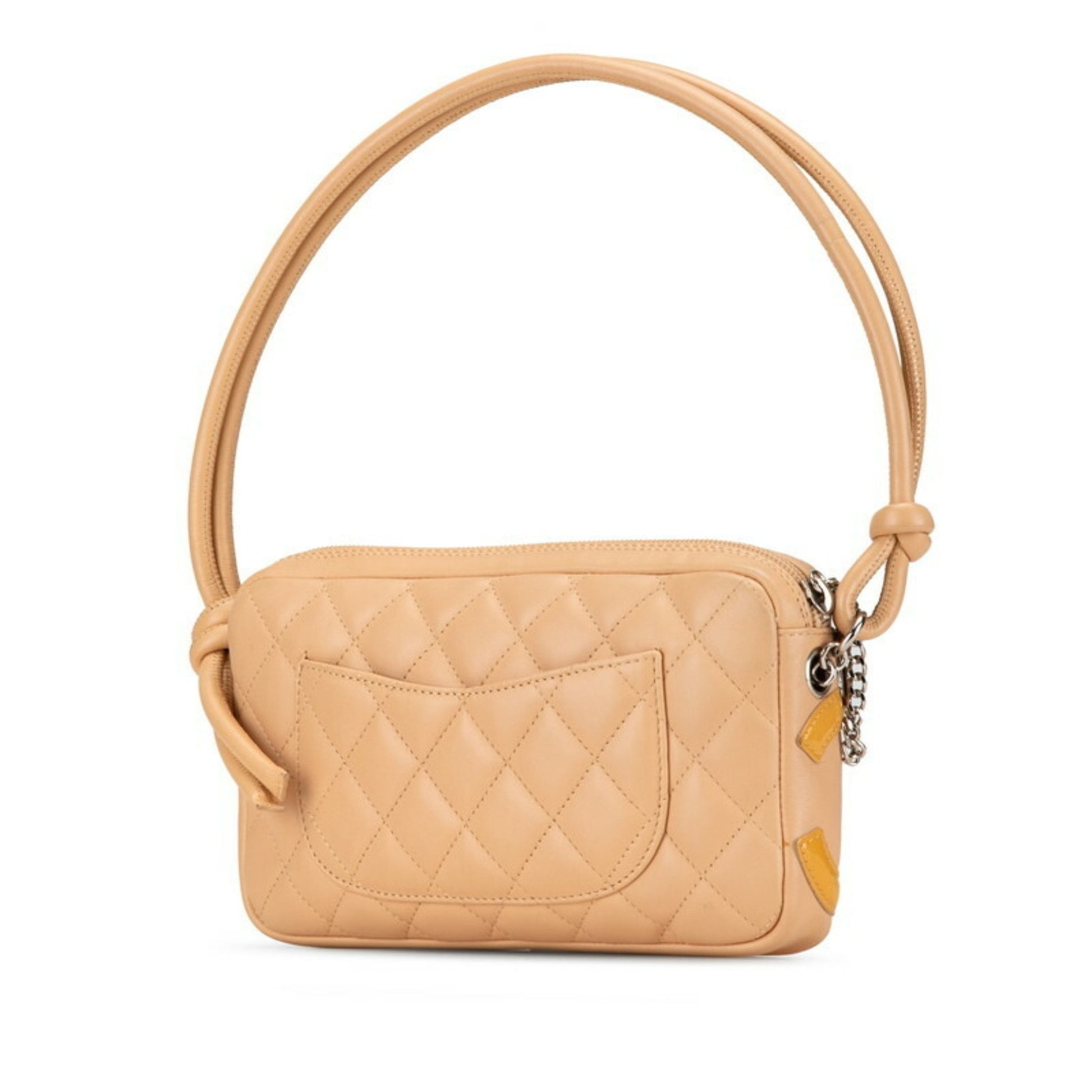 Chanel Cambon, Beige, Leather, handbag