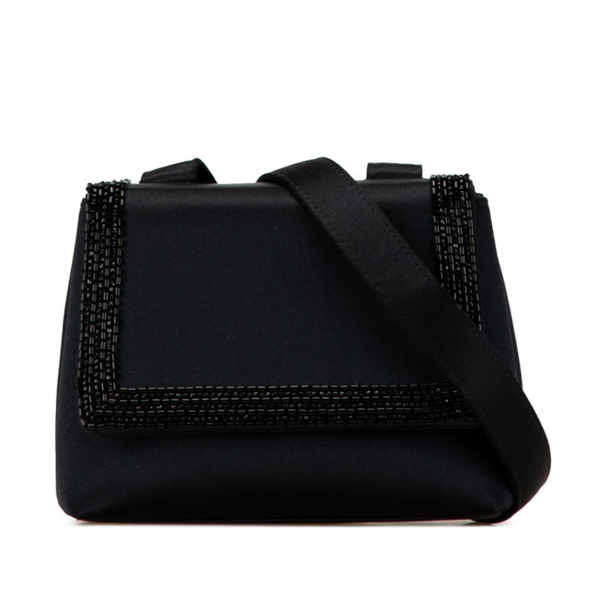 Chanel Flap bag, Black, Cashmere, shoulder