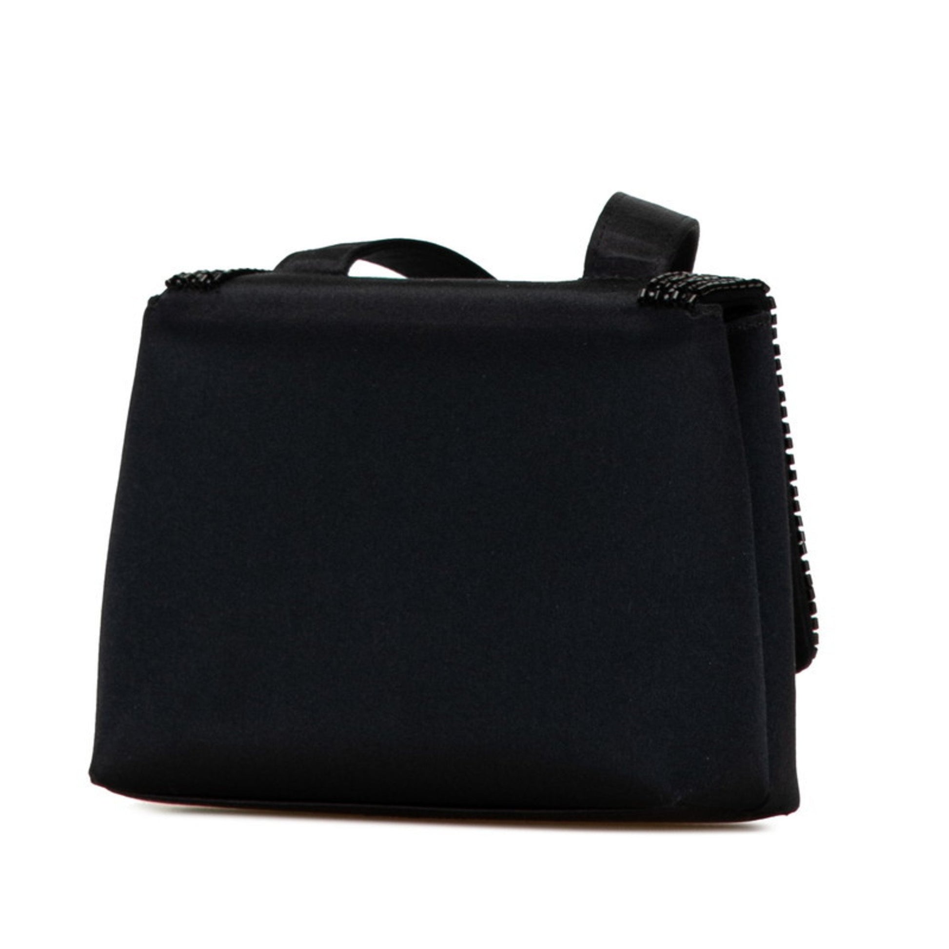 Chanel Flap bag, Black, Cashmere, shoulder