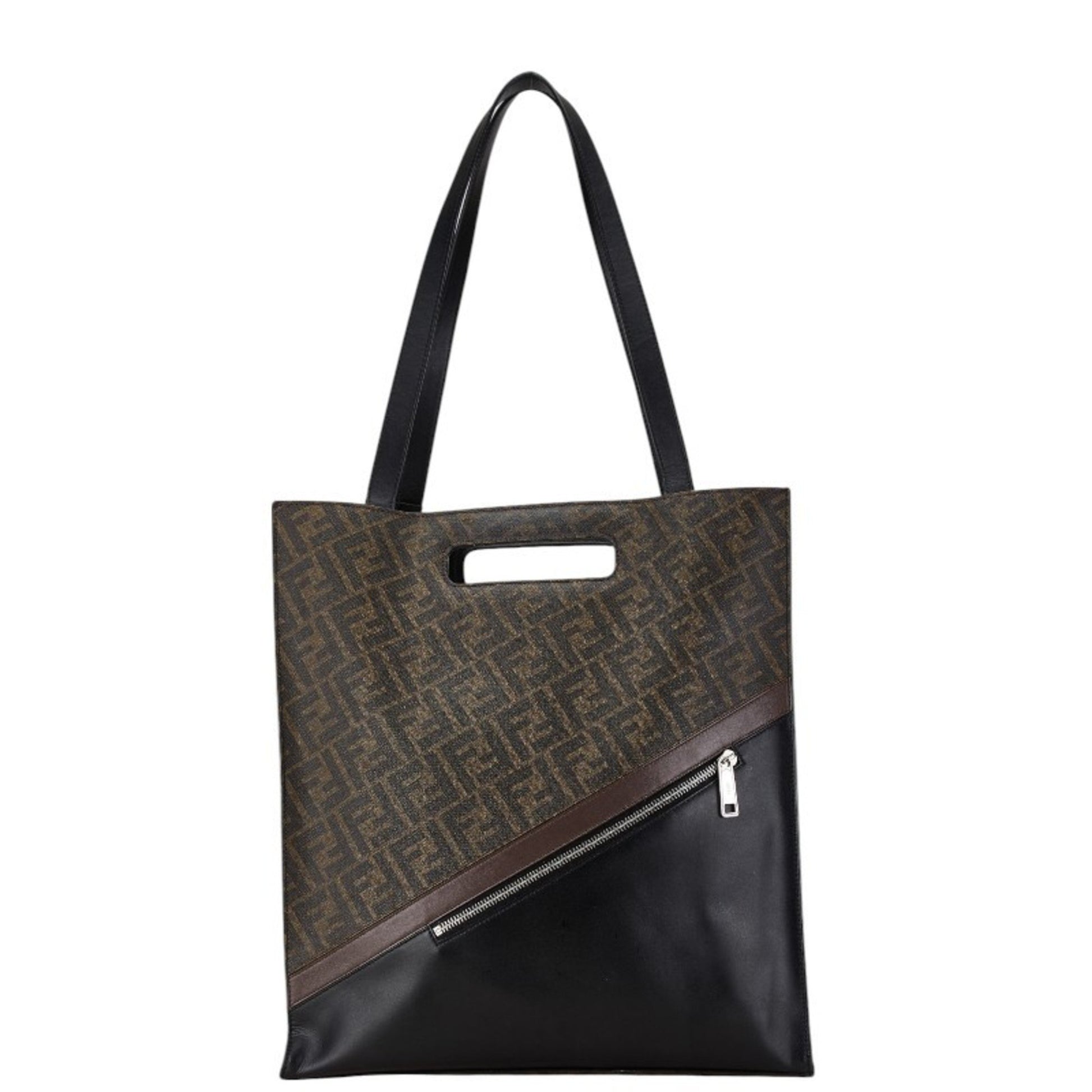 Fendi Roma, Brown, Canvas, tote