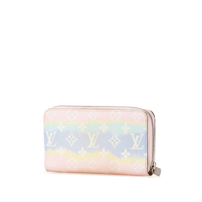 Louis Vuitton Portefeuille zippy, Pink, Canvas, wallet