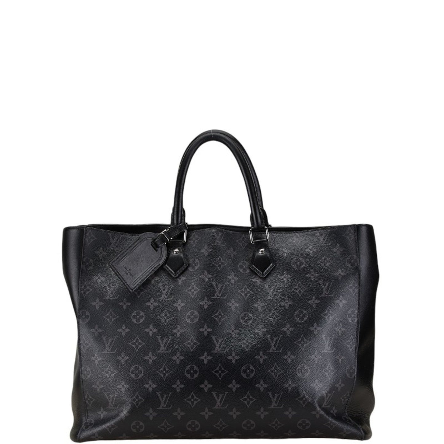 Louis Vuitton Eclipse, Black, Leather, tote