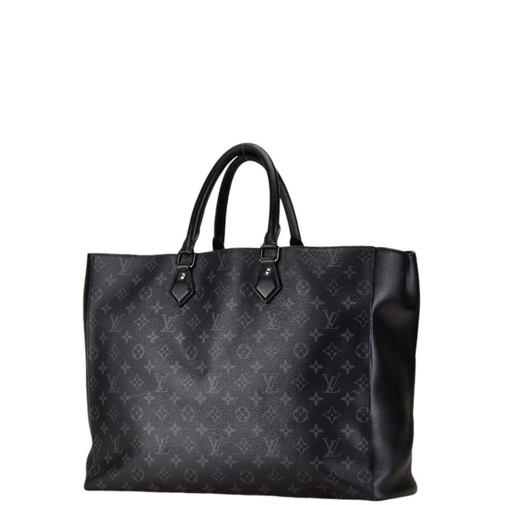 Louis Vuitton Eclipse, Black, Leather, tote