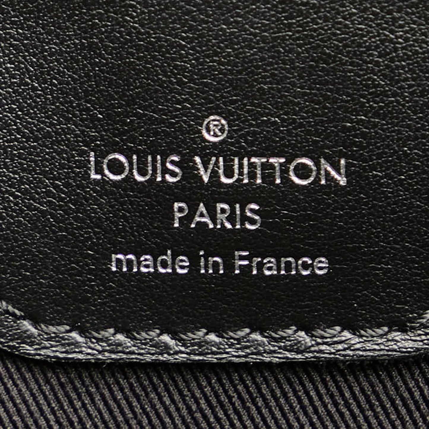 Louis Vuitton Eclipse, Black, Leather, tote