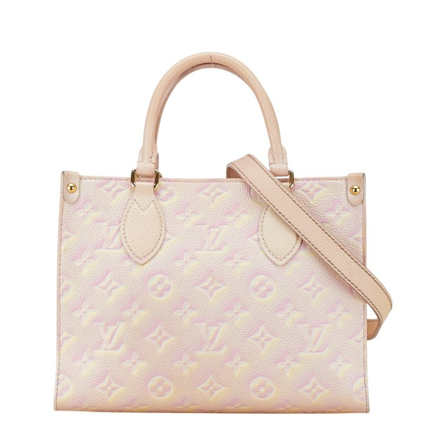 Louis Vuitton Onthego, Pink, Leather, handbag