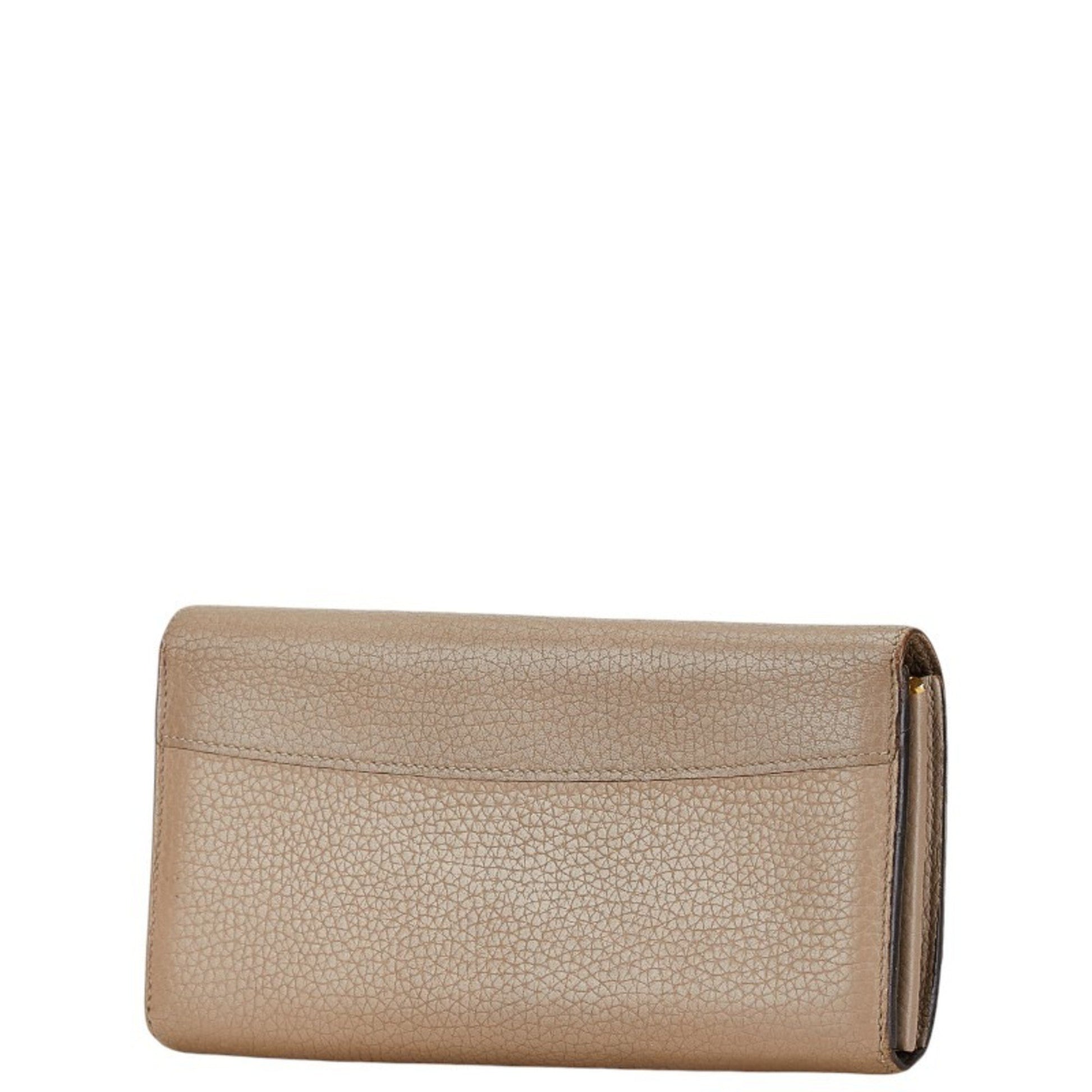 Louis Vuitton Capucines, Beige, Leather, wallet