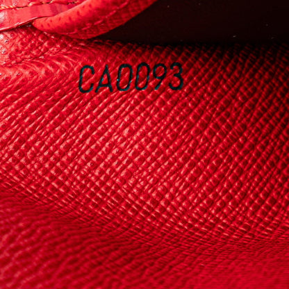 Louis Vuitton Trésor, Red, Leather, wallet