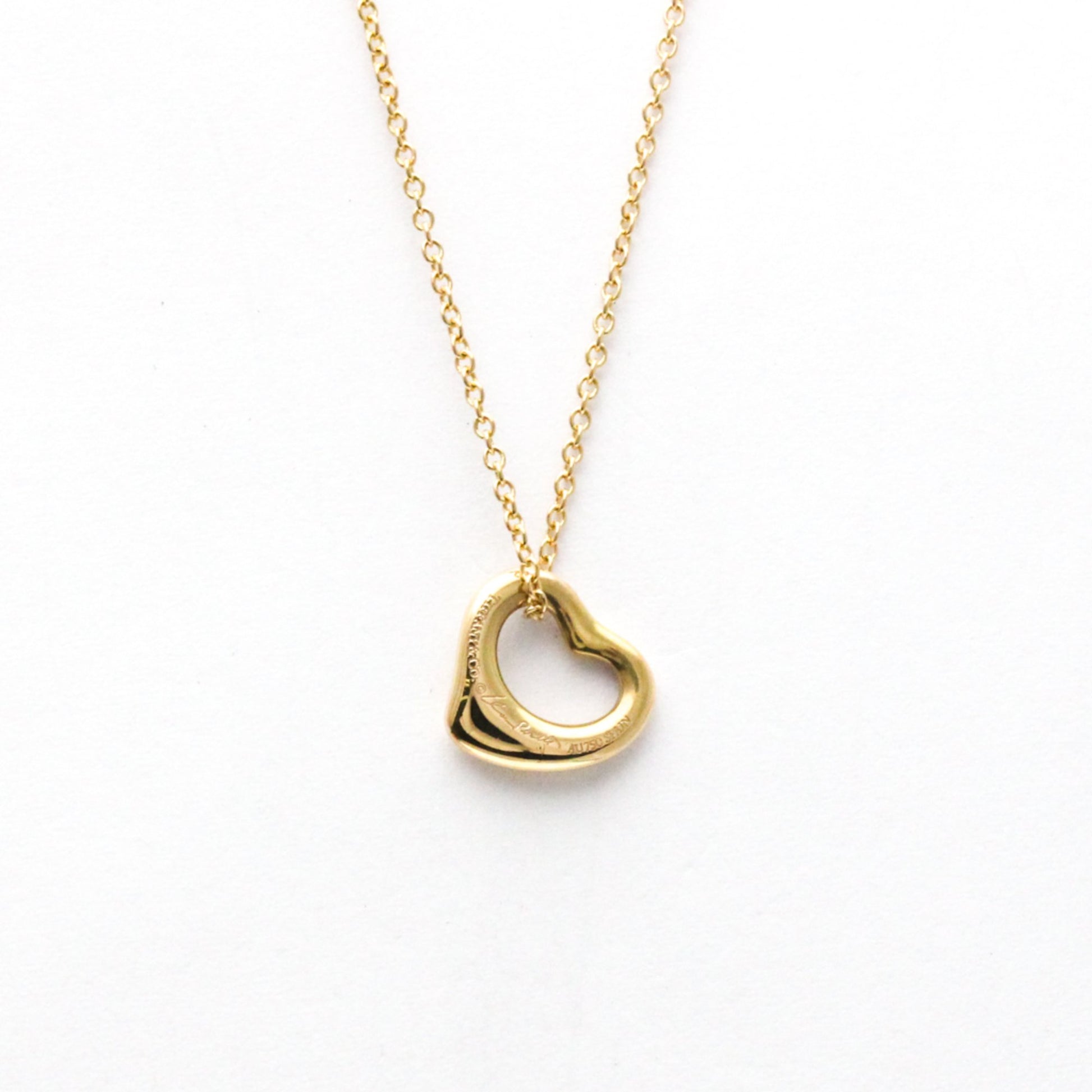 Tiffany & Co Open Heart, Gold, Rose Gold, necklace