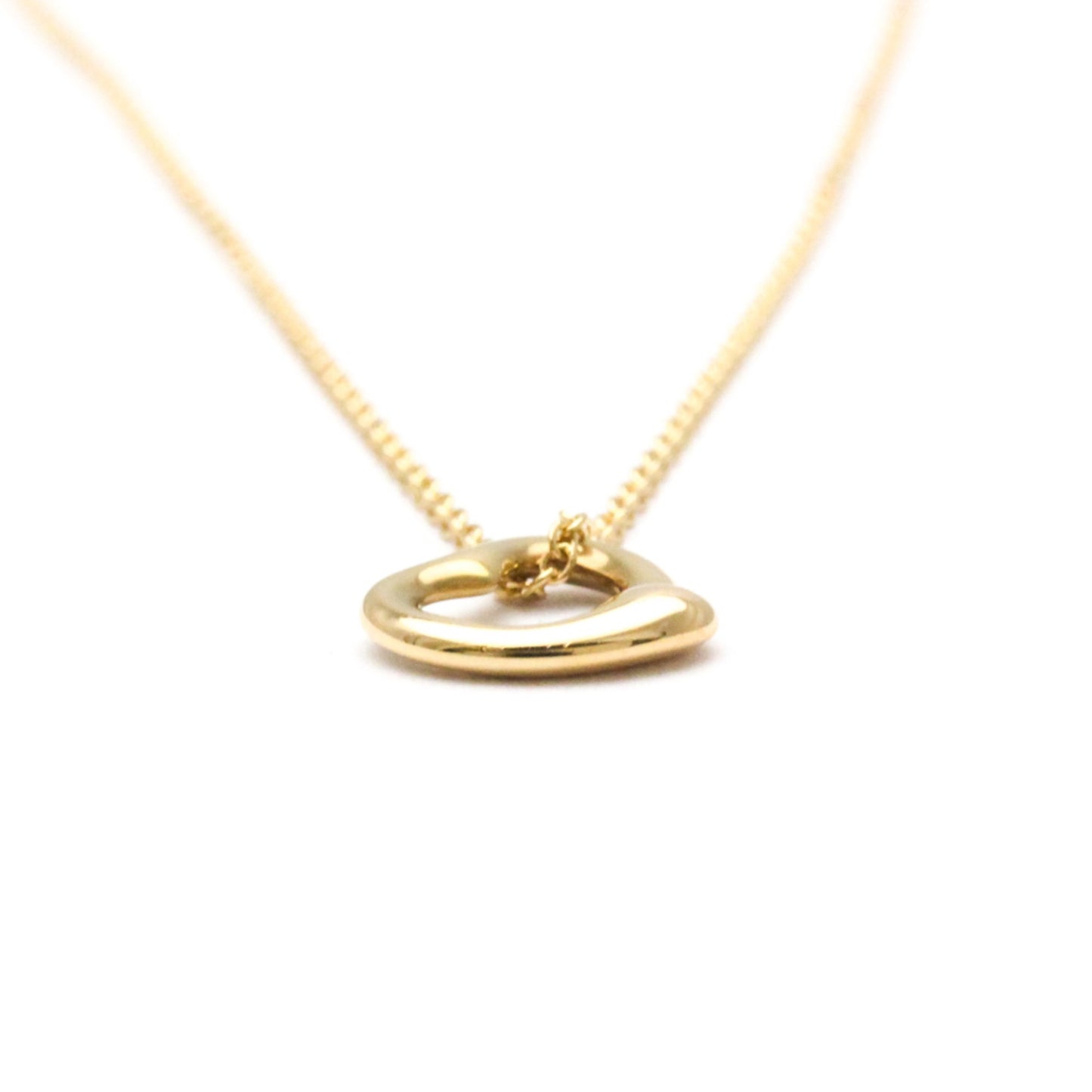 Tiffany & Co Open Heart, Gold, Rose Gold, necklace