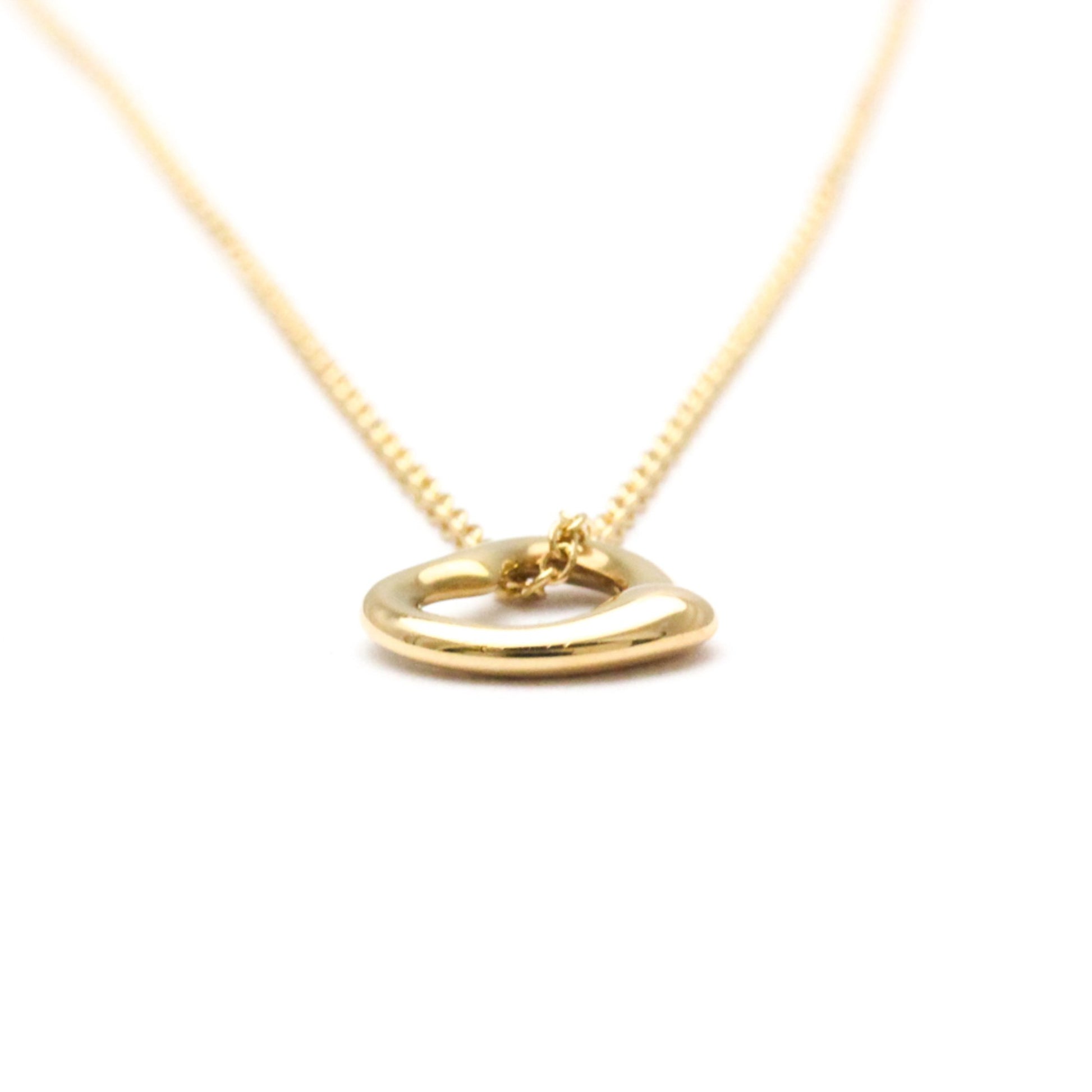 Tiffany & Co Open Heart, Gold, Rose Gold, necklace