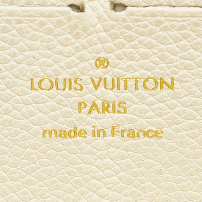 Louis Vuitton Portefeuille zippy, White, Leather, wallet