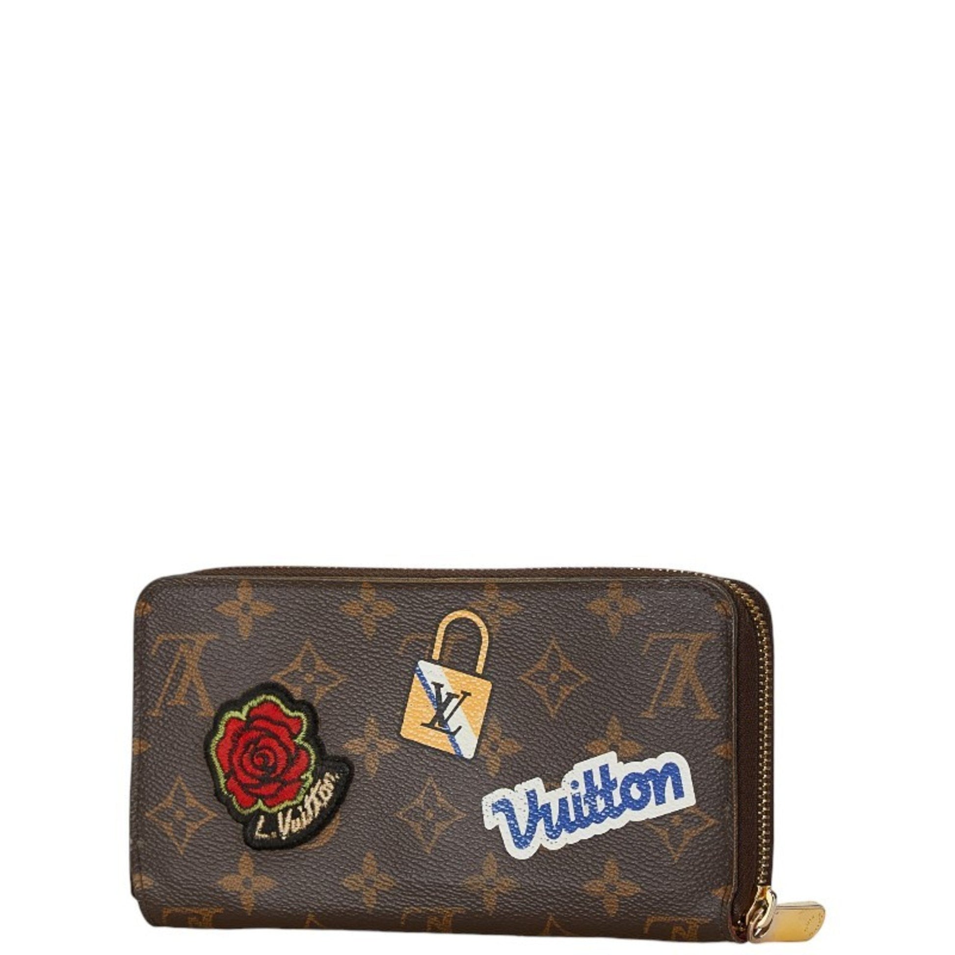 Louis Vuitton Zippy, Brown, Leather, wallet